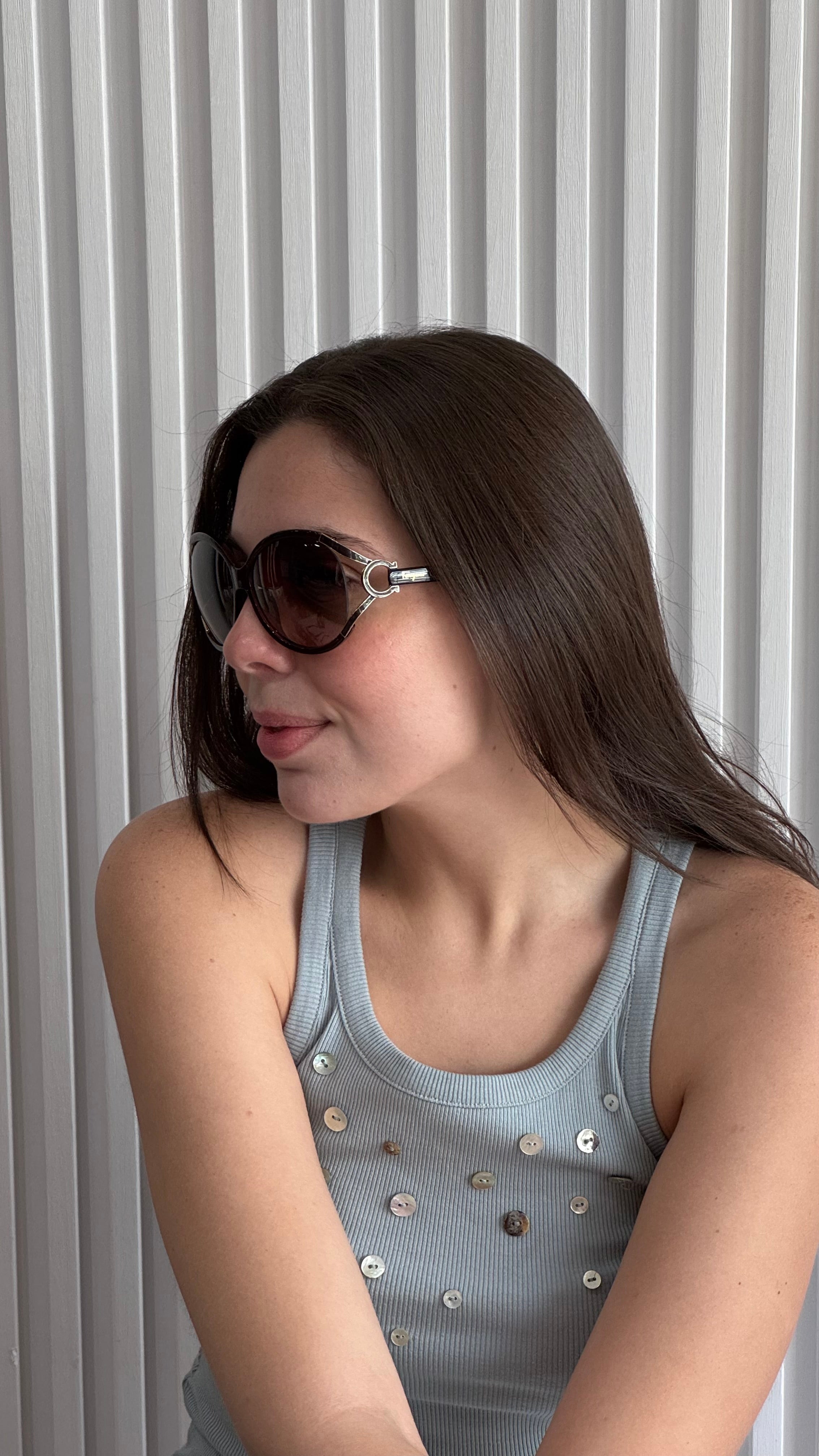 Oval Frame Sunglasses