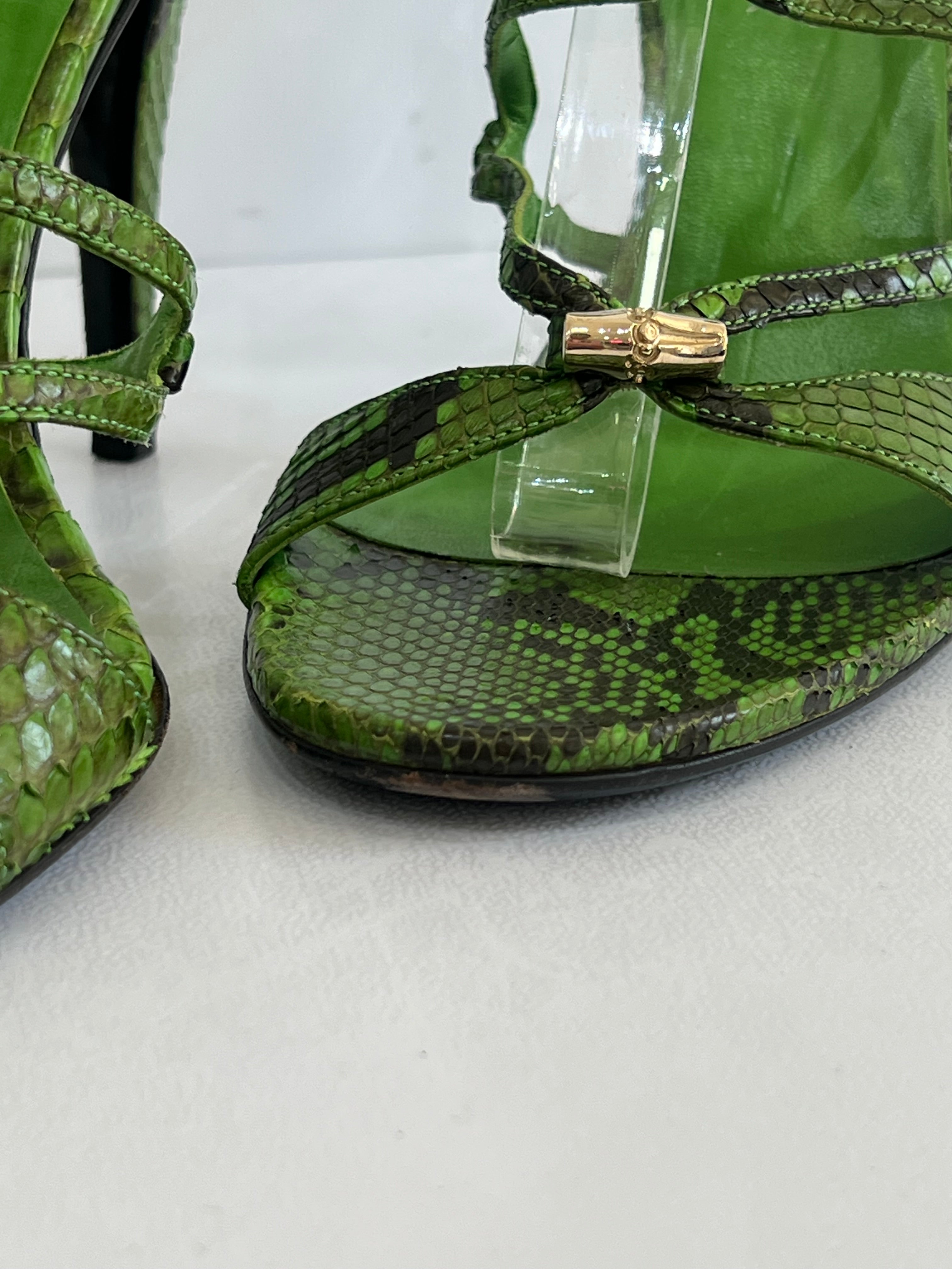 Python Strappy Heels