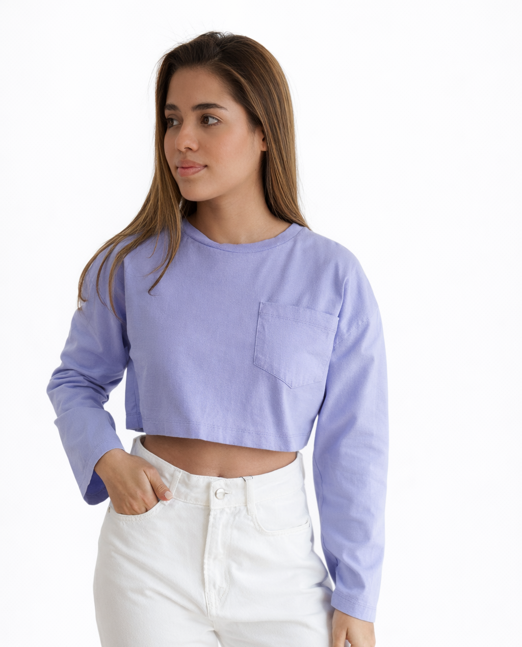 Lavender Crop Top