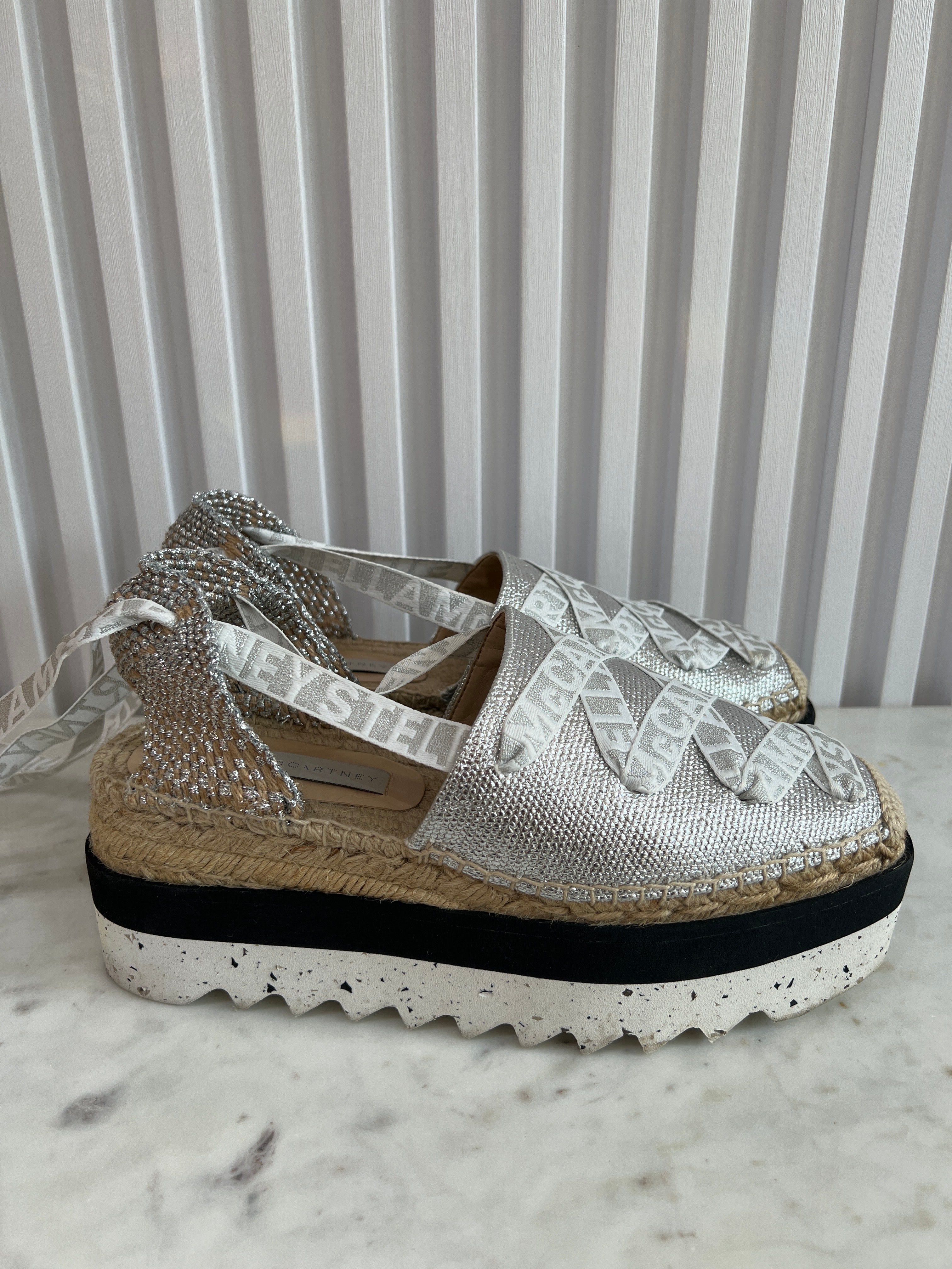 Gaia Laminated Platform Espadrilles