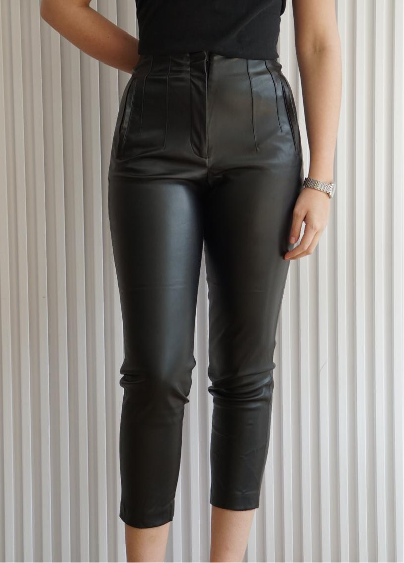 Faux Leather High Waisted Pants