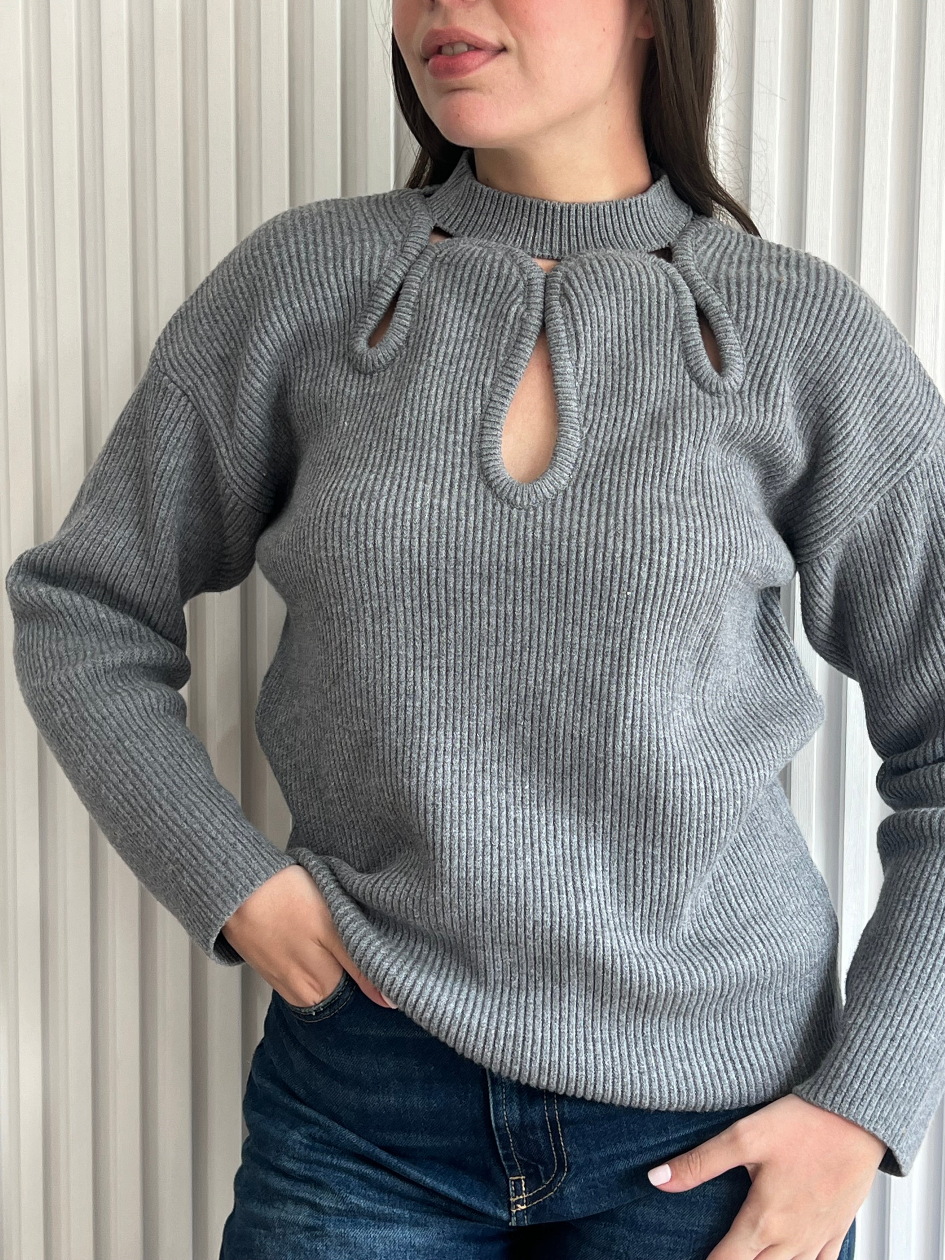 Ribbed Knit Sweater