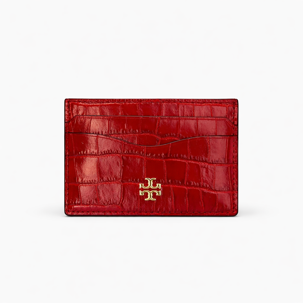 Croc-Embossed Cardholder