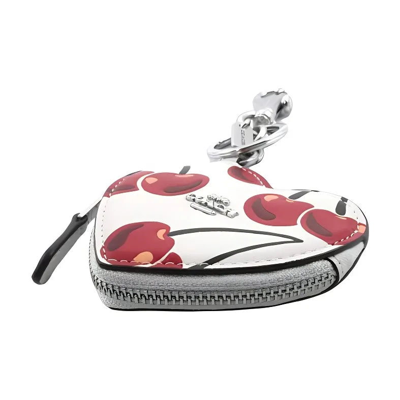 Heart Coin Pouch Bag Charm