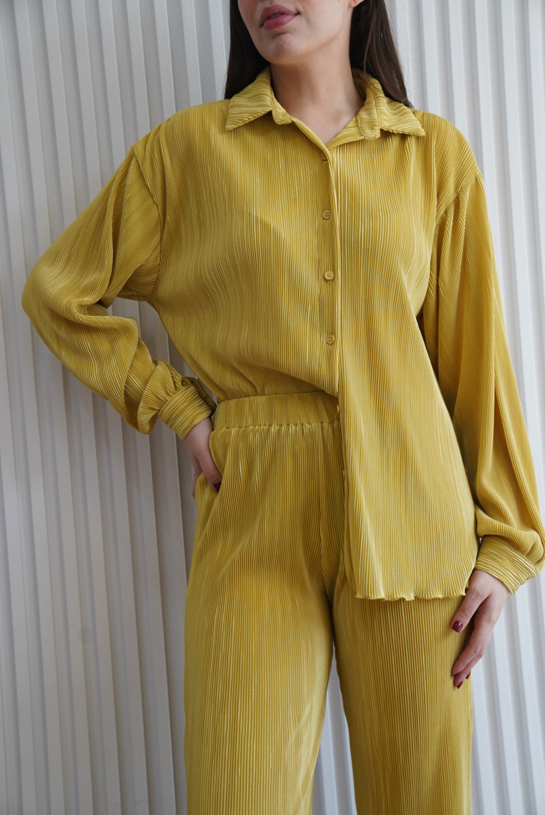 Set Long sleeve & ribbed pant