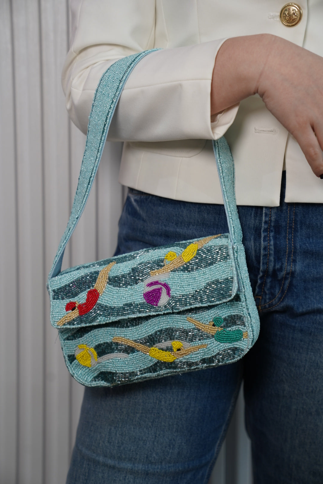 Beaded Summer Shoulder Bag