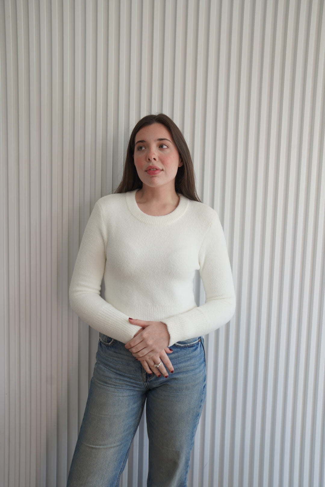 Fluffy Cropped Sweater