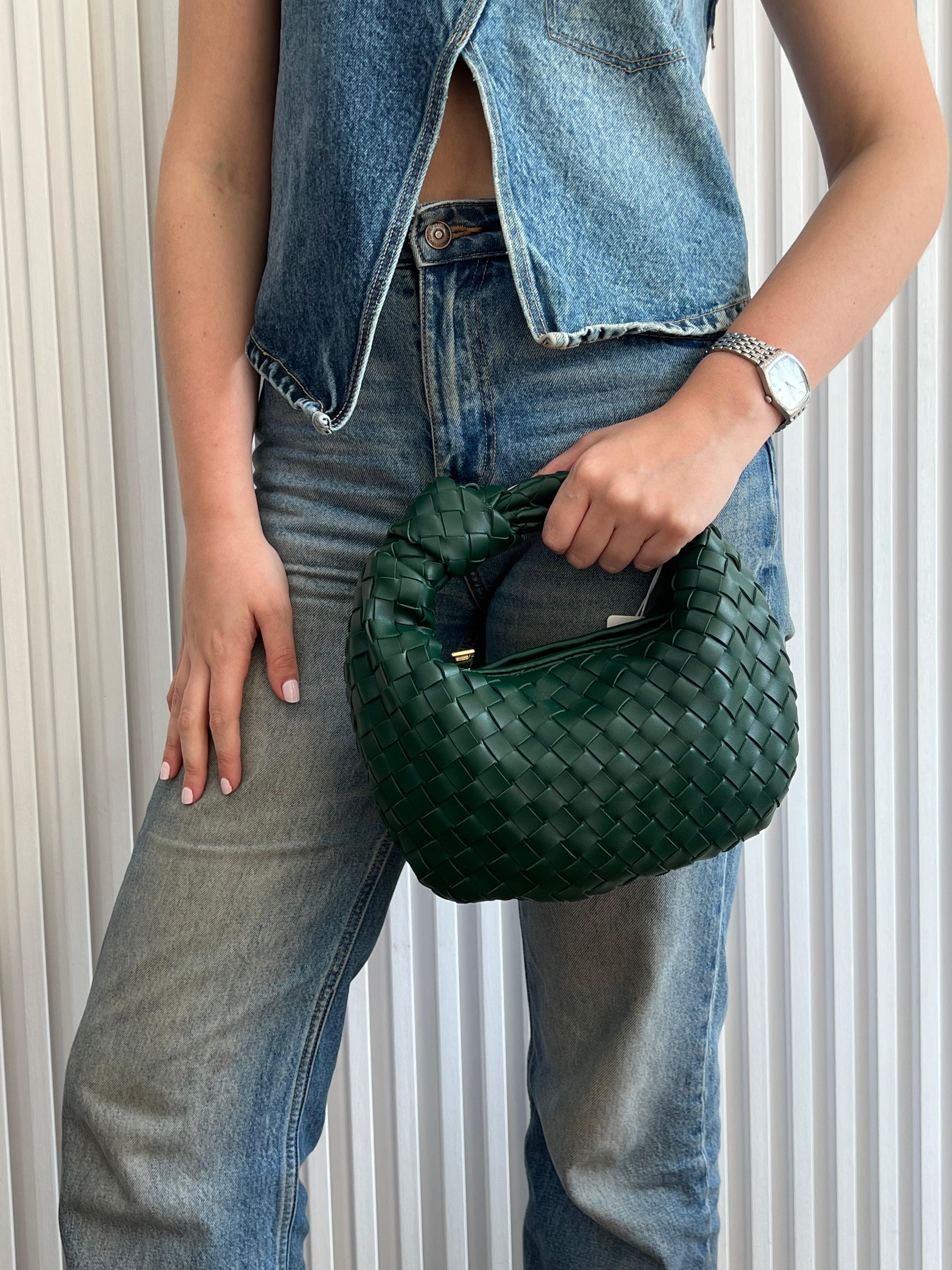 Small Woven Knot Handbag