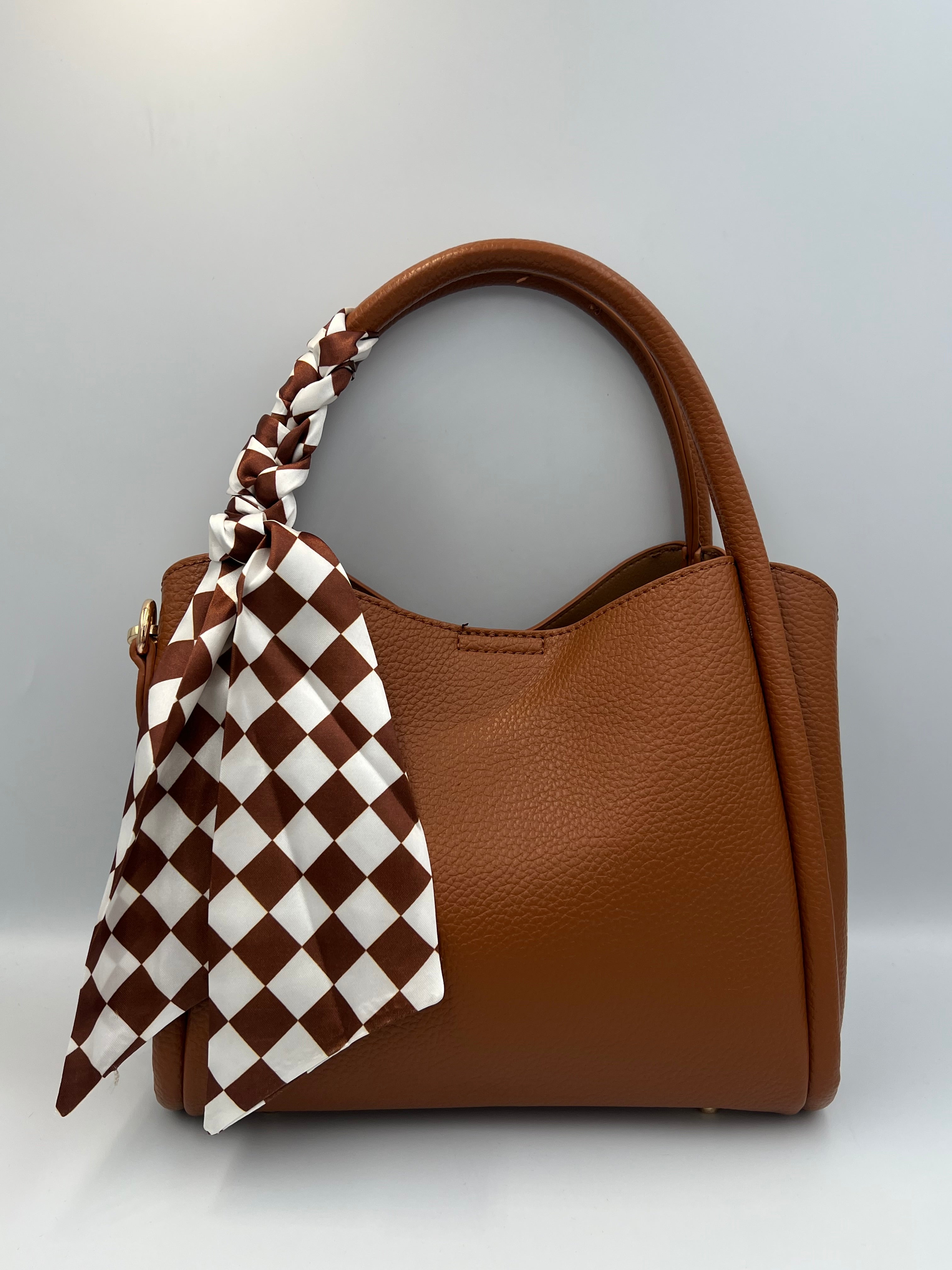 Small Bucket Bag + Scarf