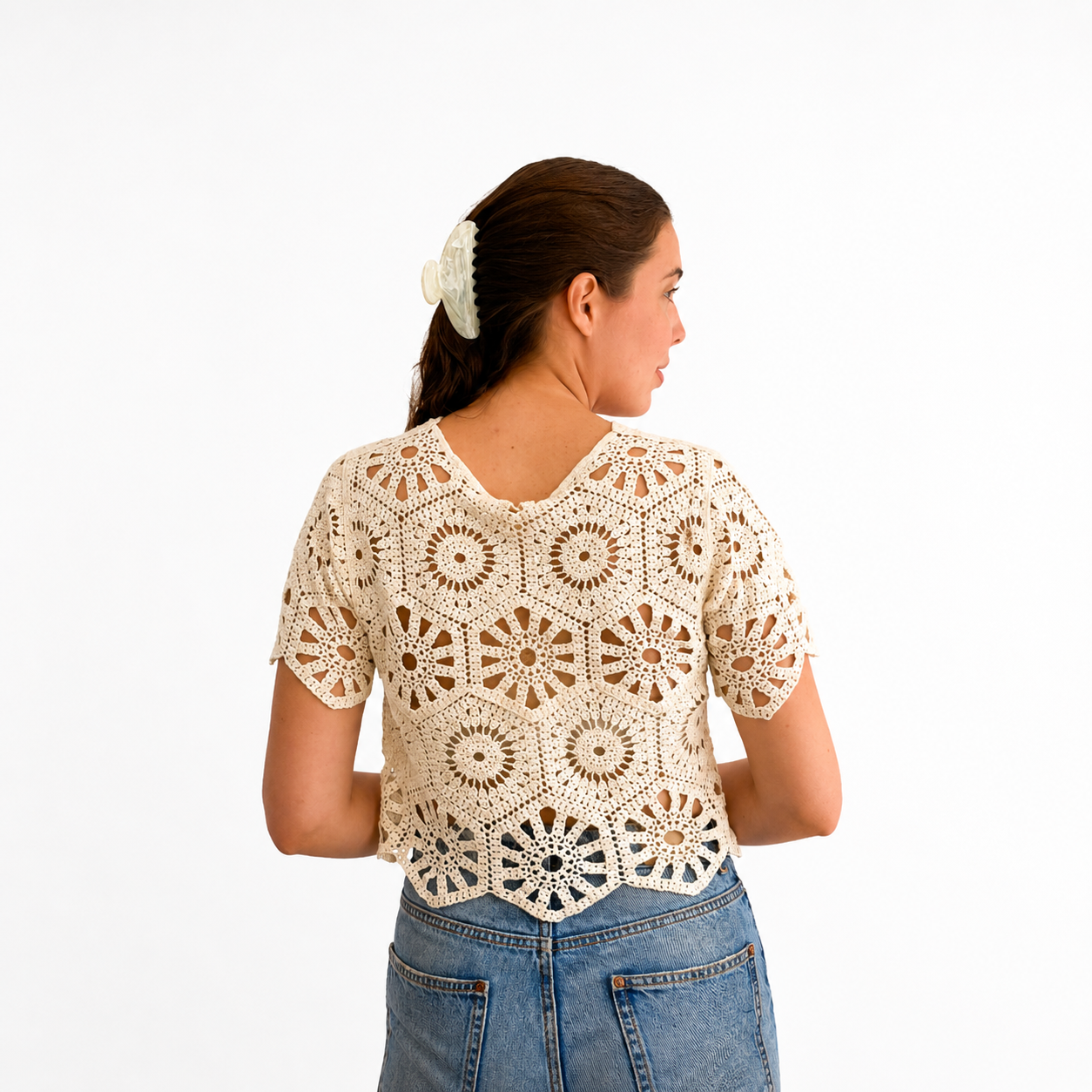 Crochet Knit Crop Top