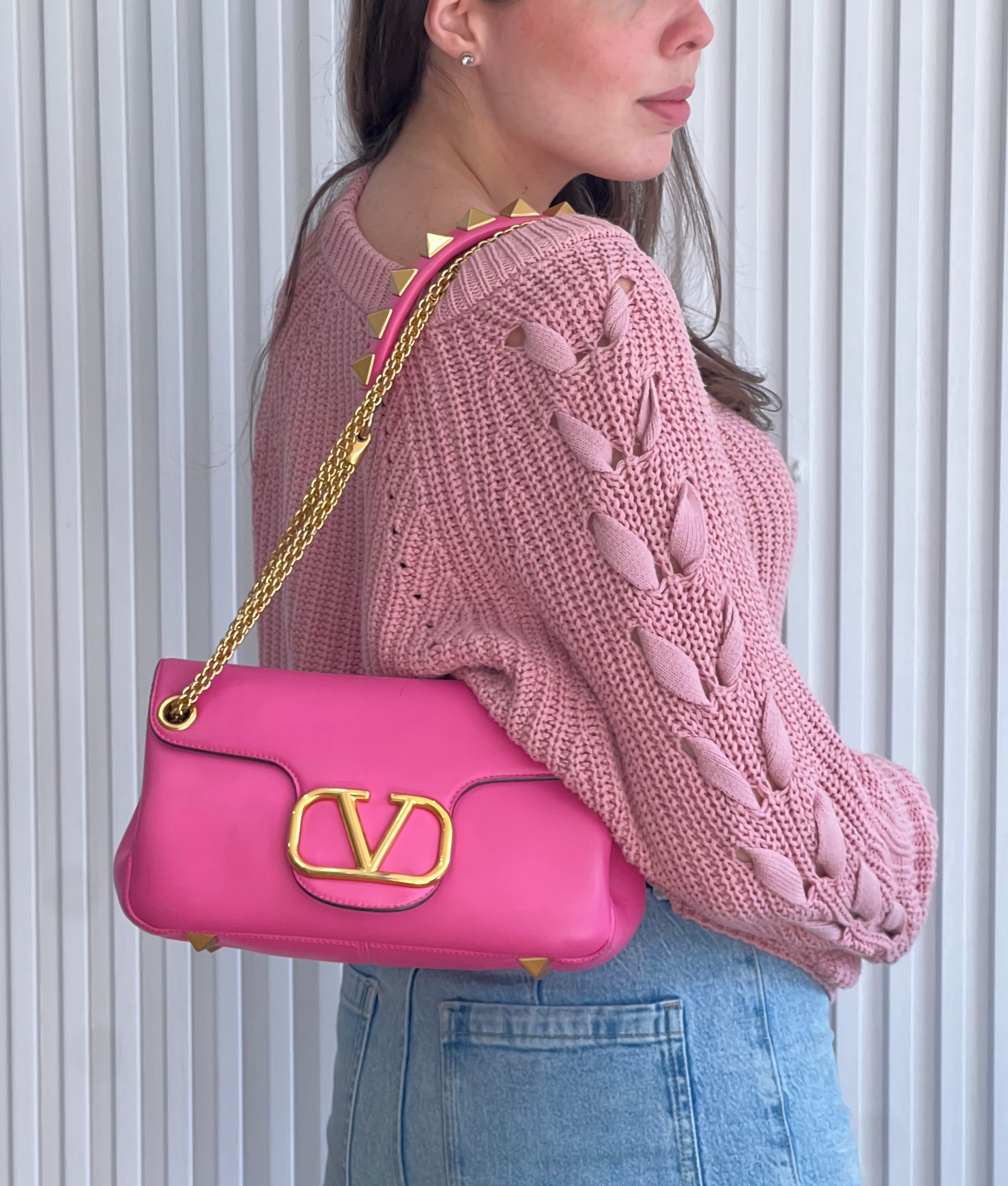 Stud Sign Shoulder Bag