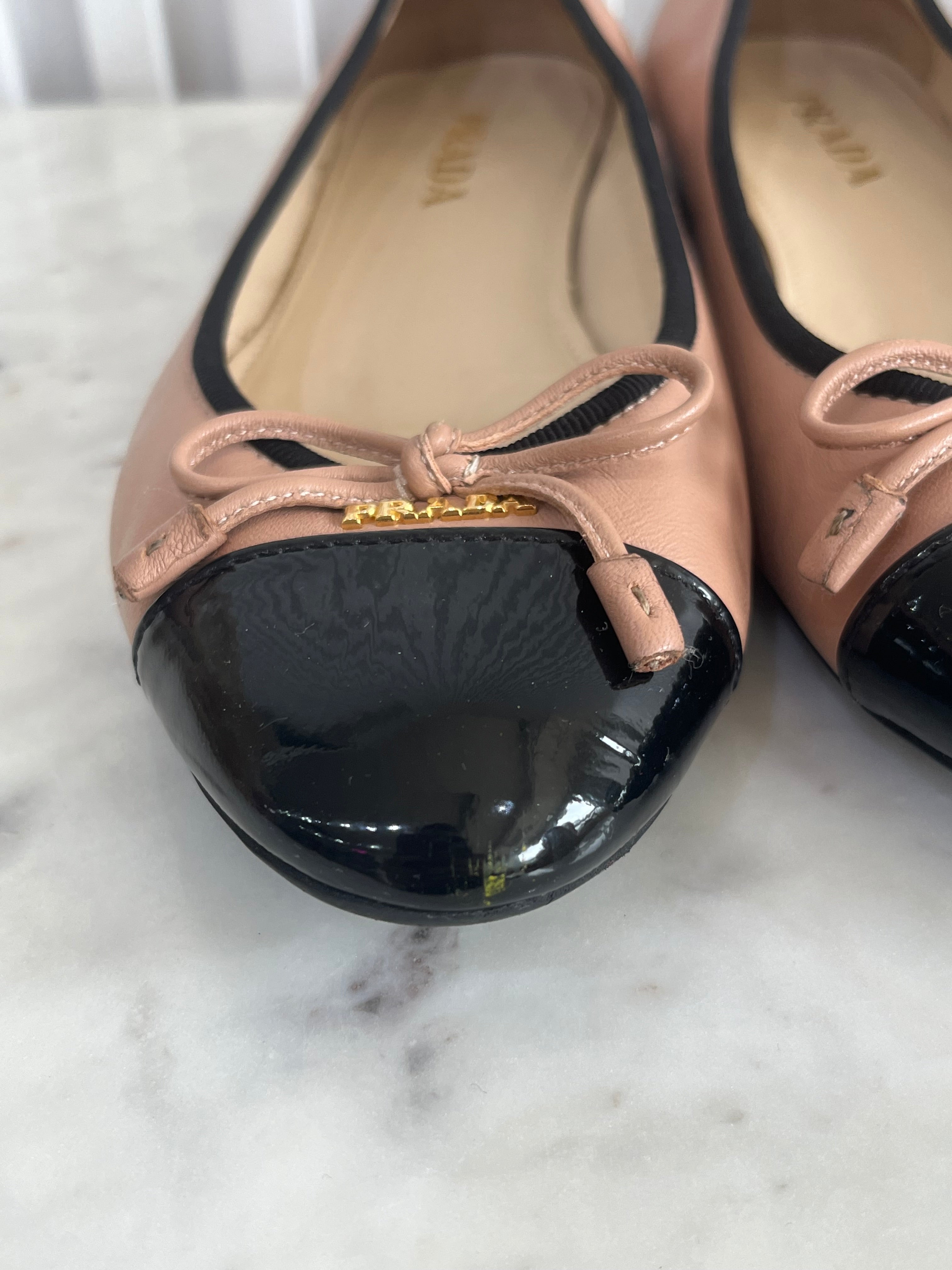 Cap Toe Ballet Flats