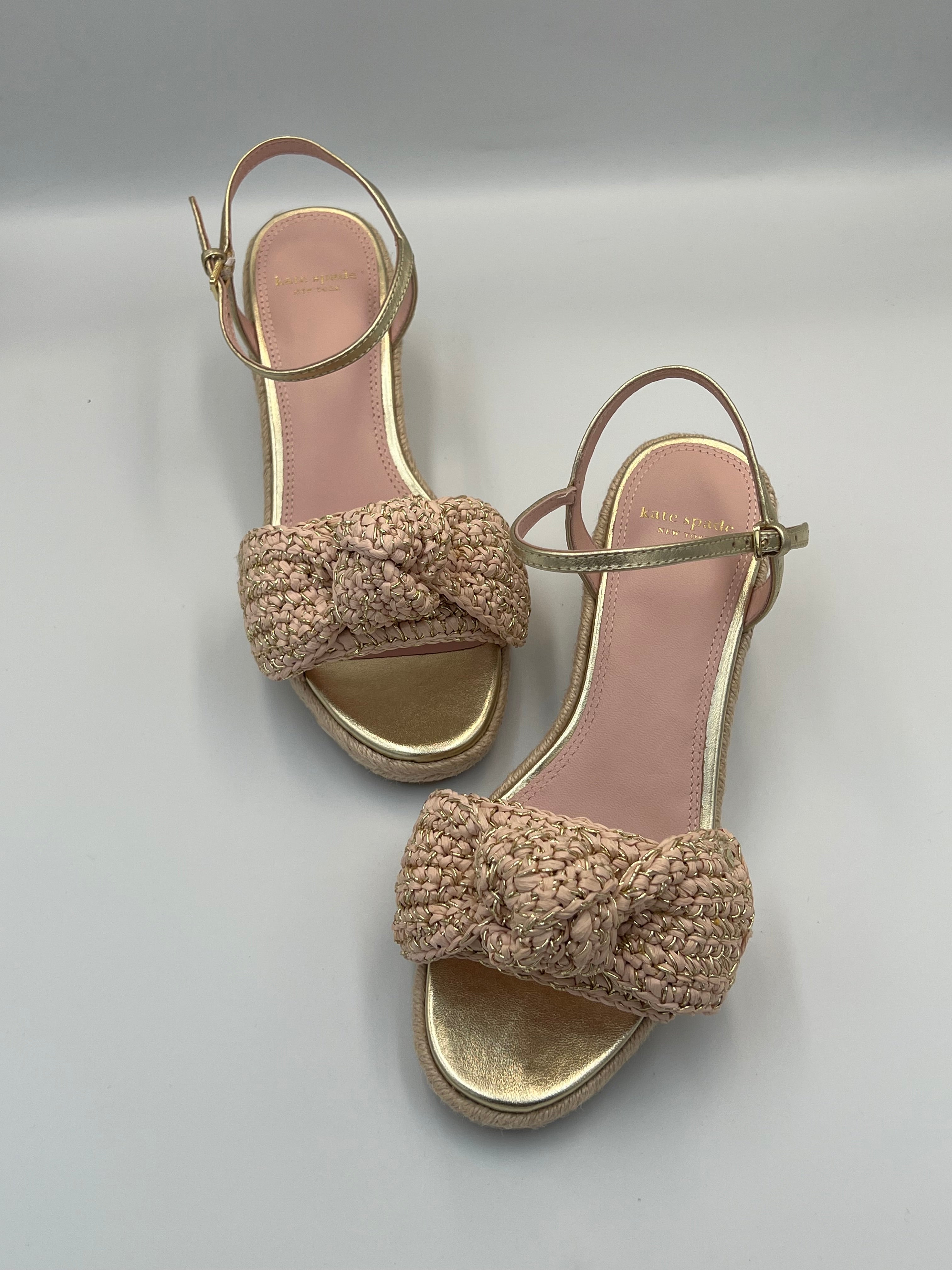Raffia Espadrille Wedge Sandals