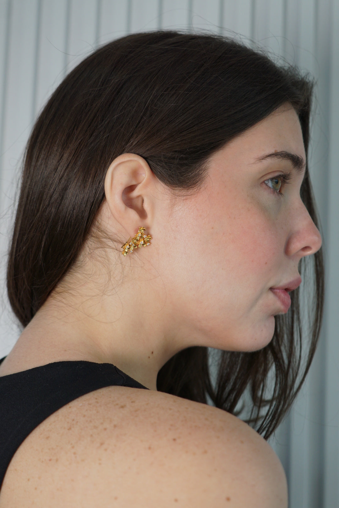 Floral Crawler Earrings