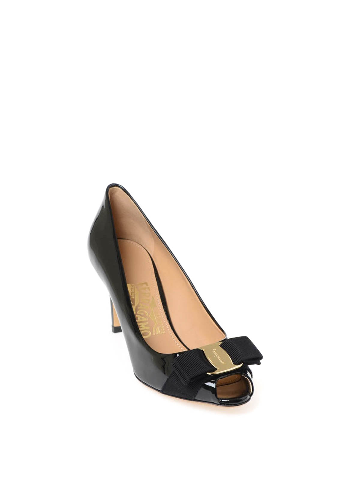 Peep-Toe Vara Bow Pumps