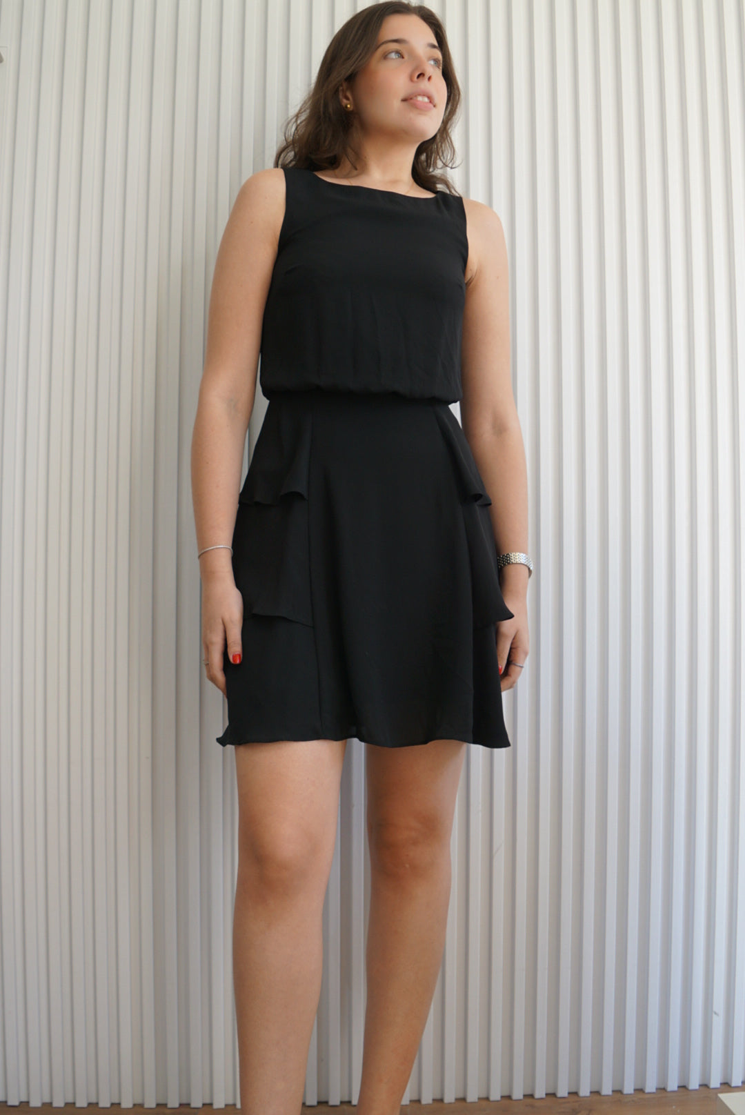 Black Ruffled Dress