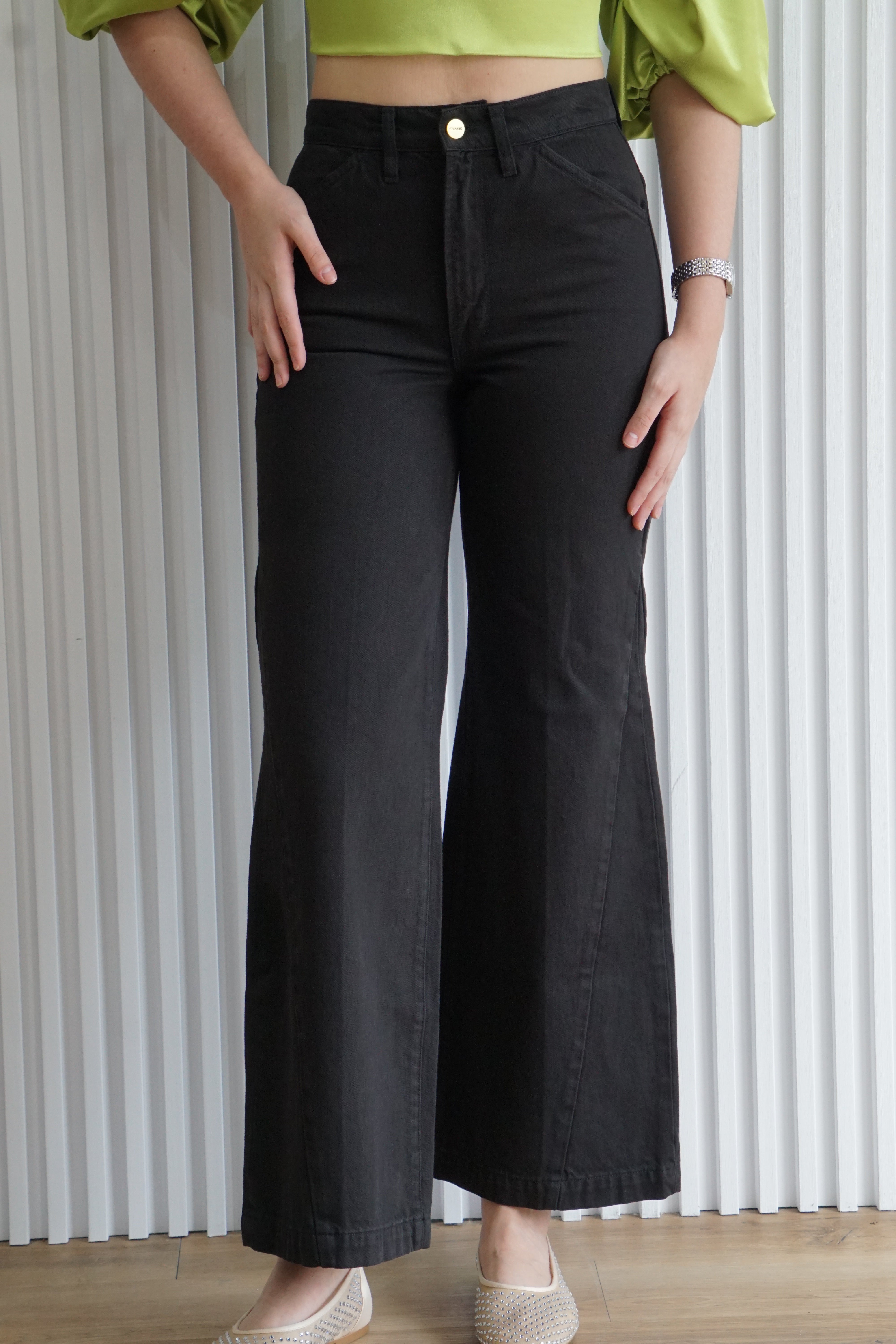 Le Baggy Palazzo Wide Leg Pants
