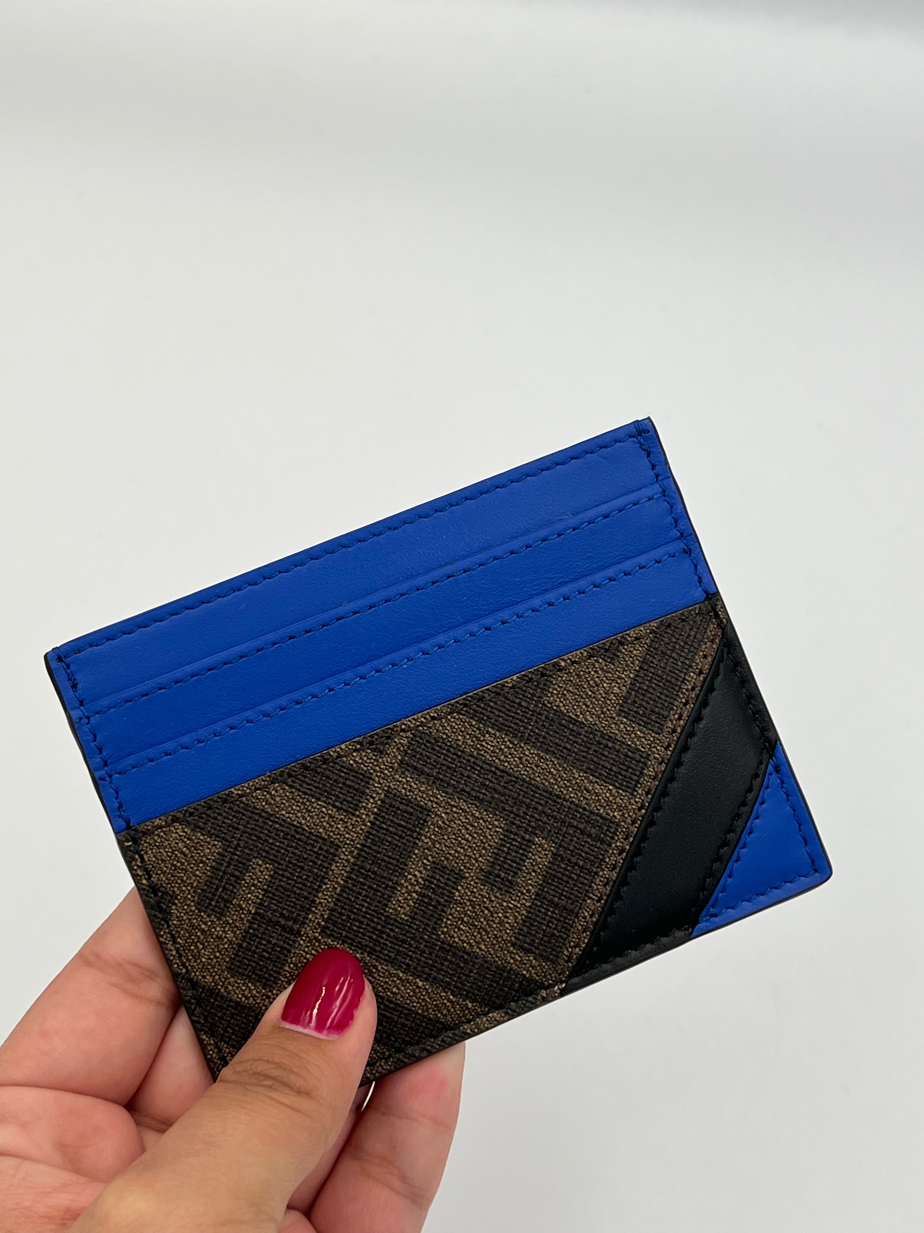 Zucca FF Logo Canvas Card Holder