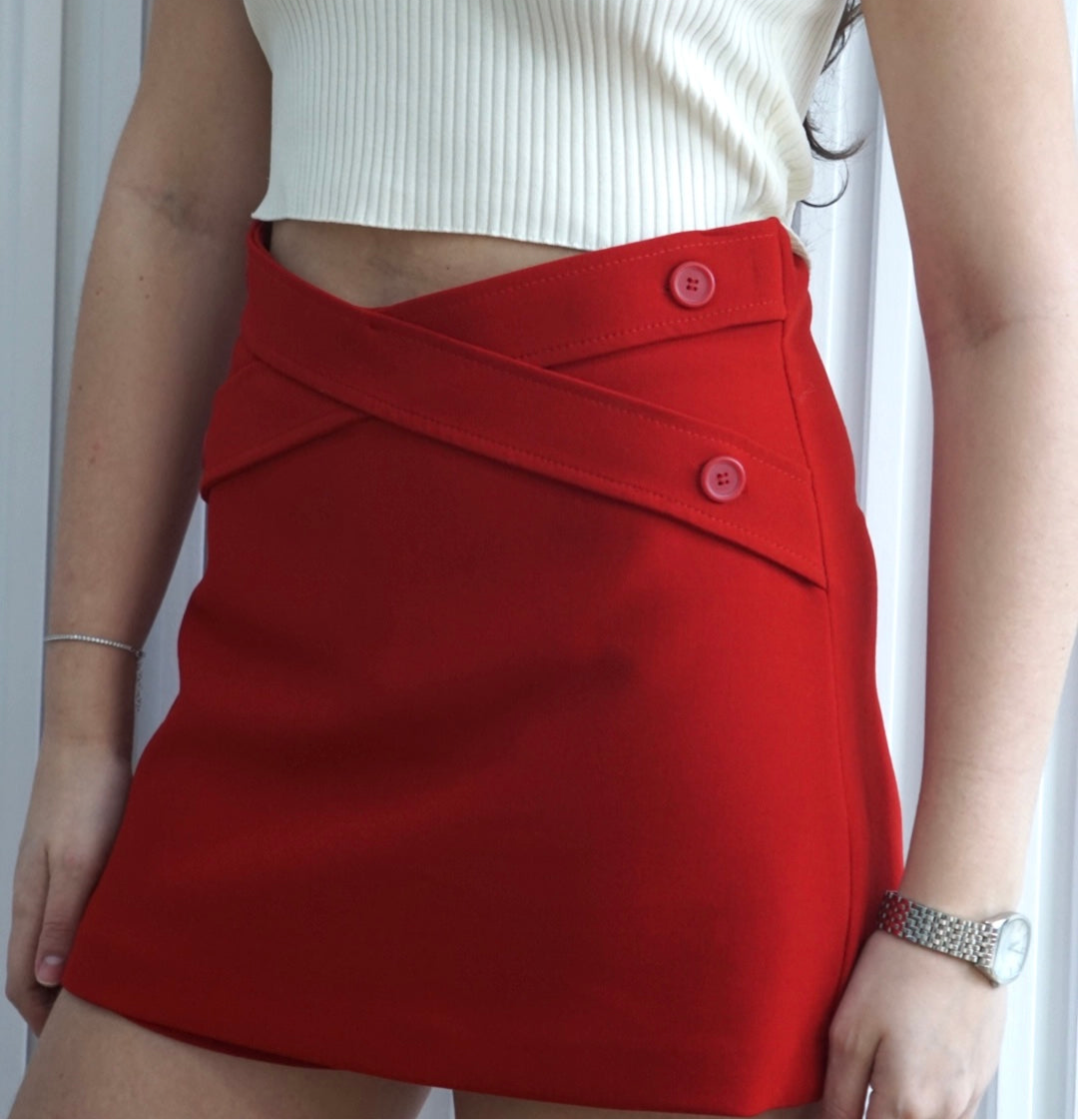 Front Buttons Skort