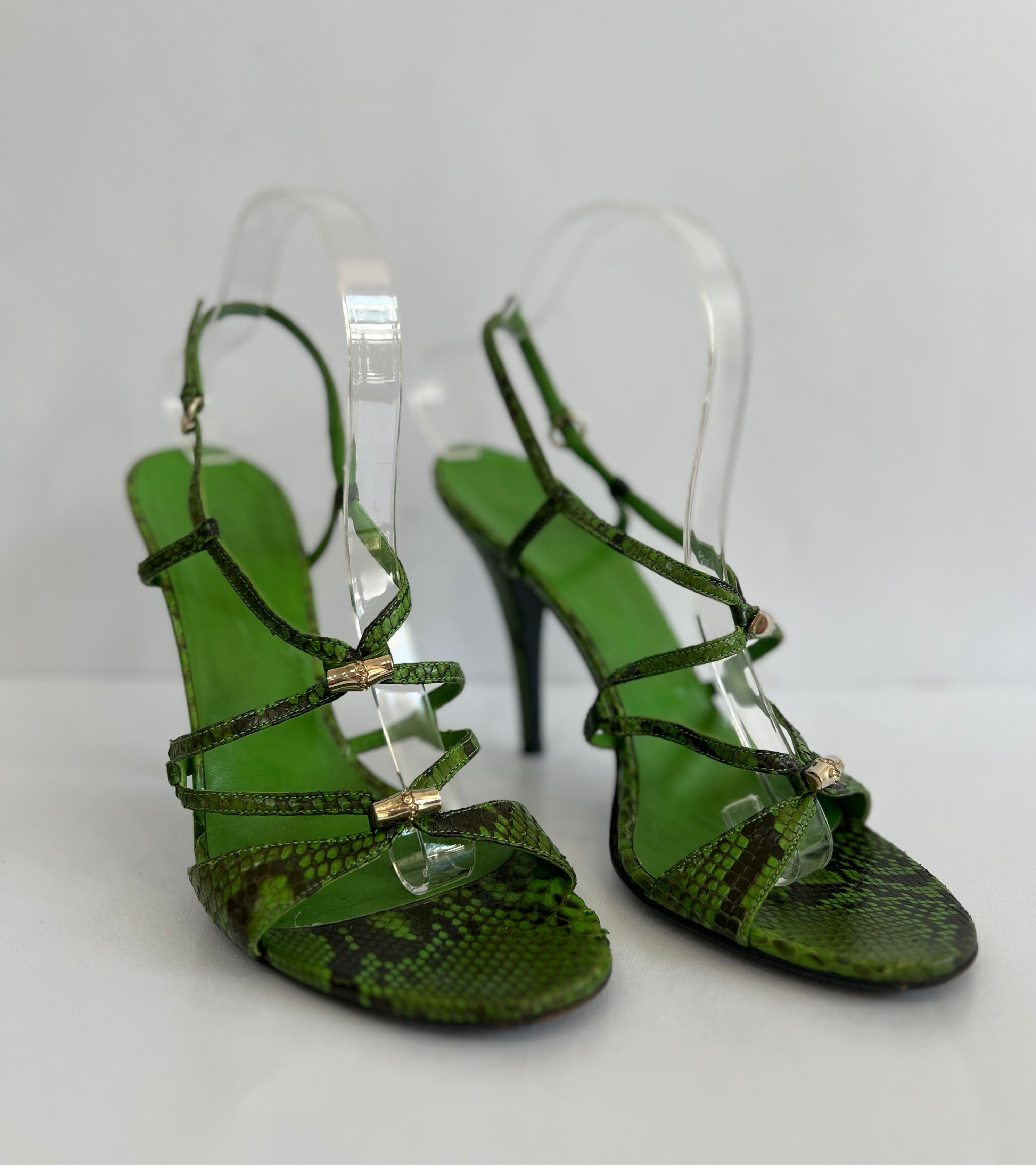Python Strappy Heels
