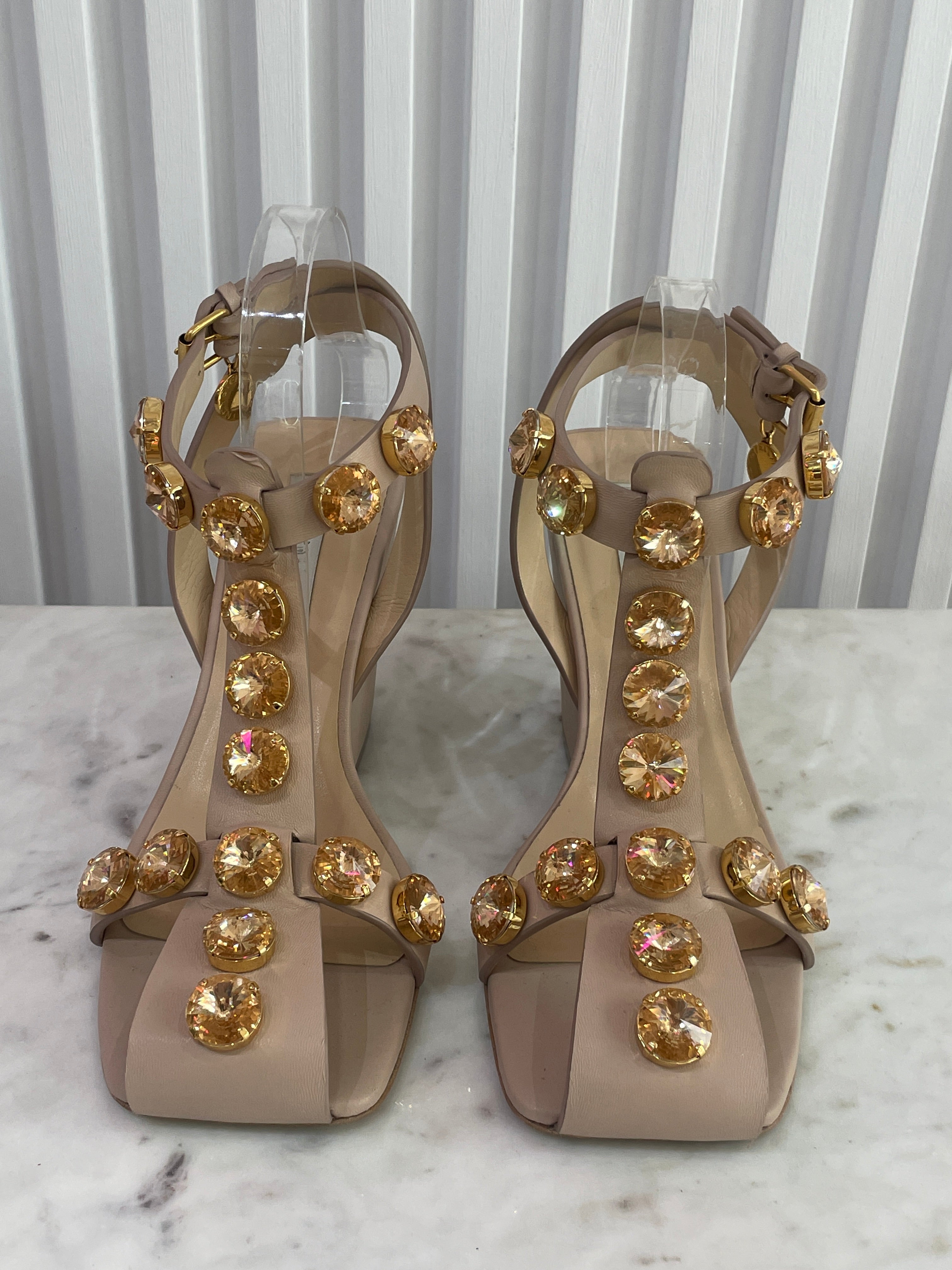Studded Platform Heels