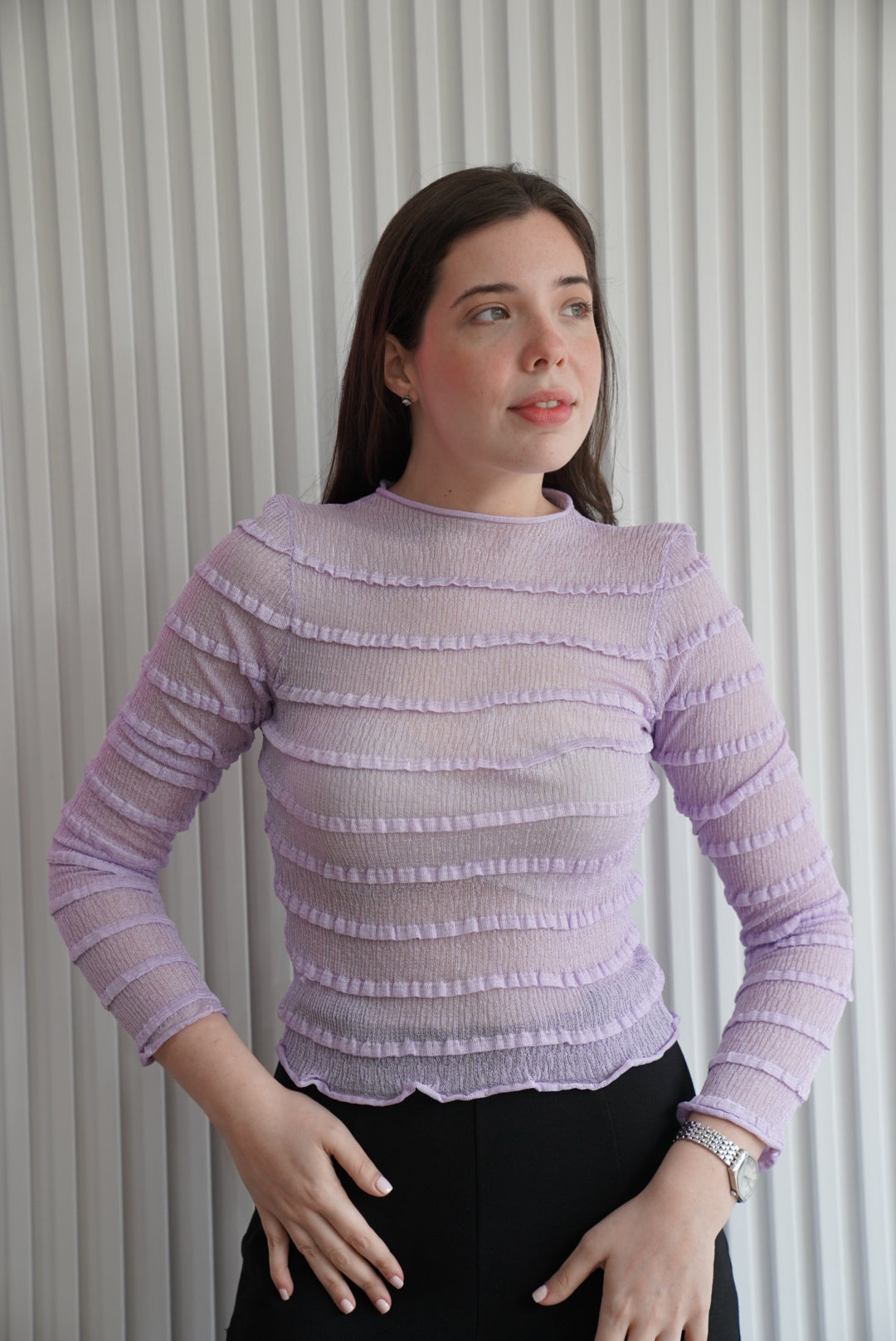Gathered Textured Mesh Top