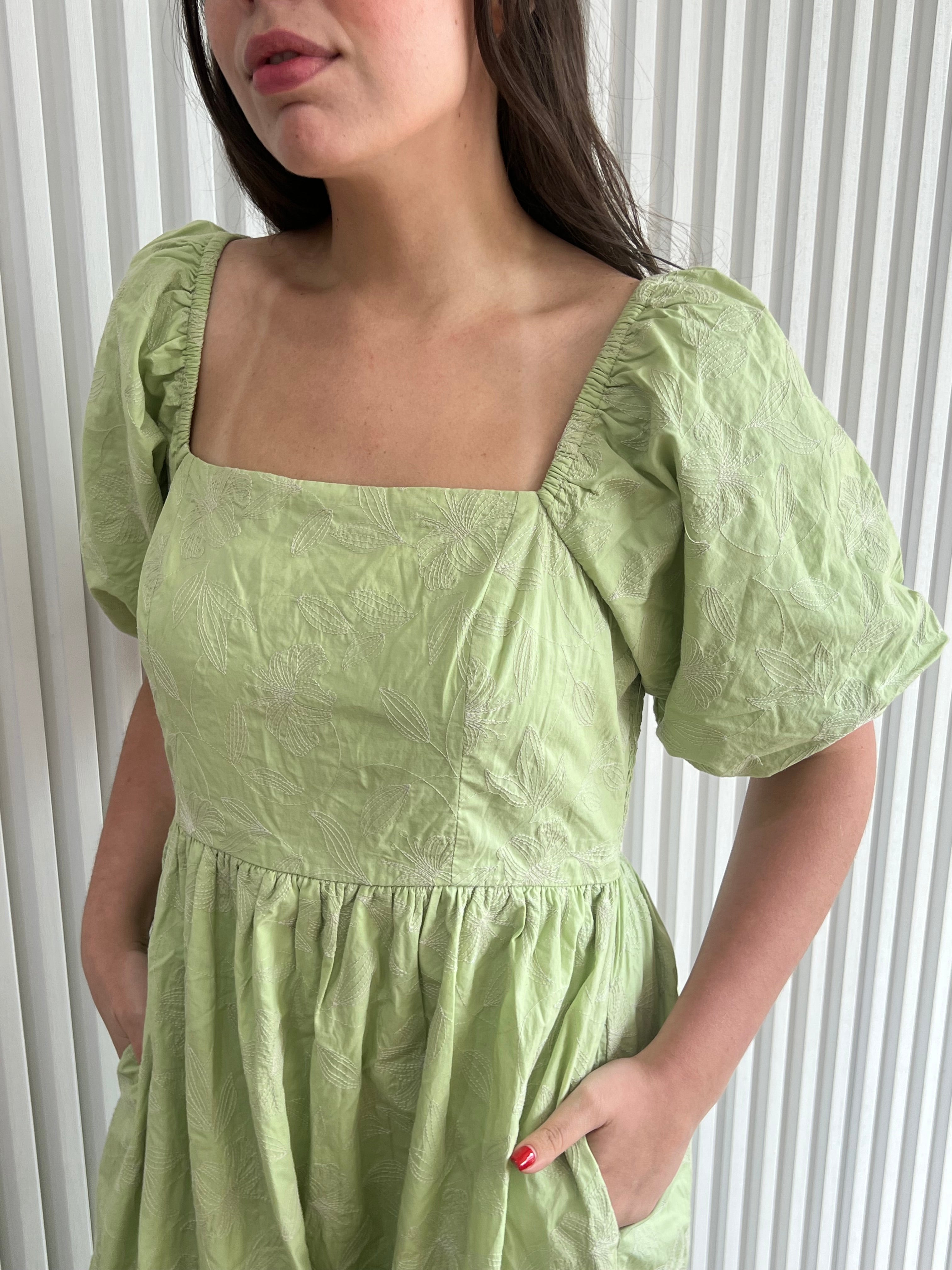 Puffy Sleeves Dress