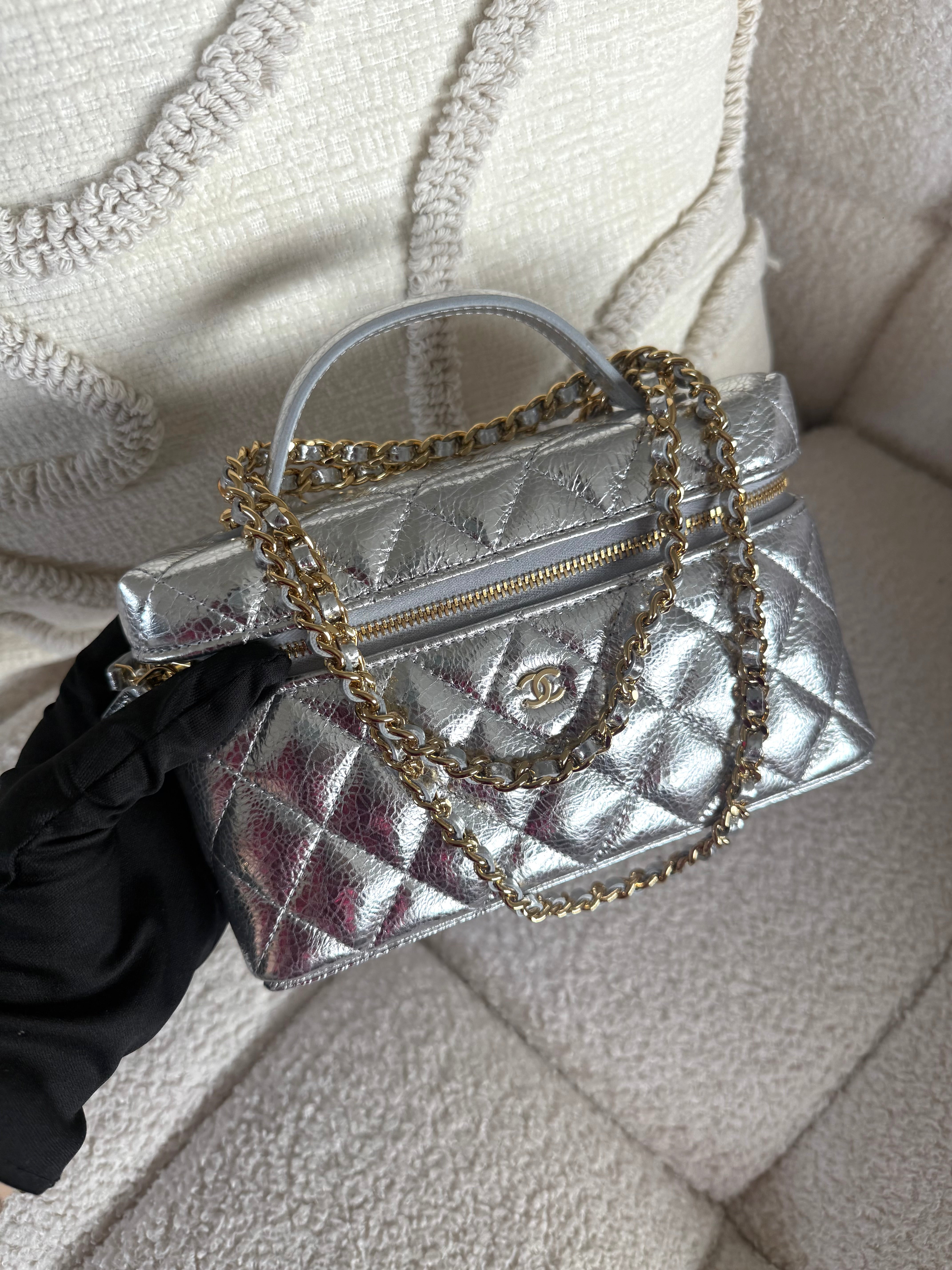 26X Top-Handle Vanity Bag Gold HW