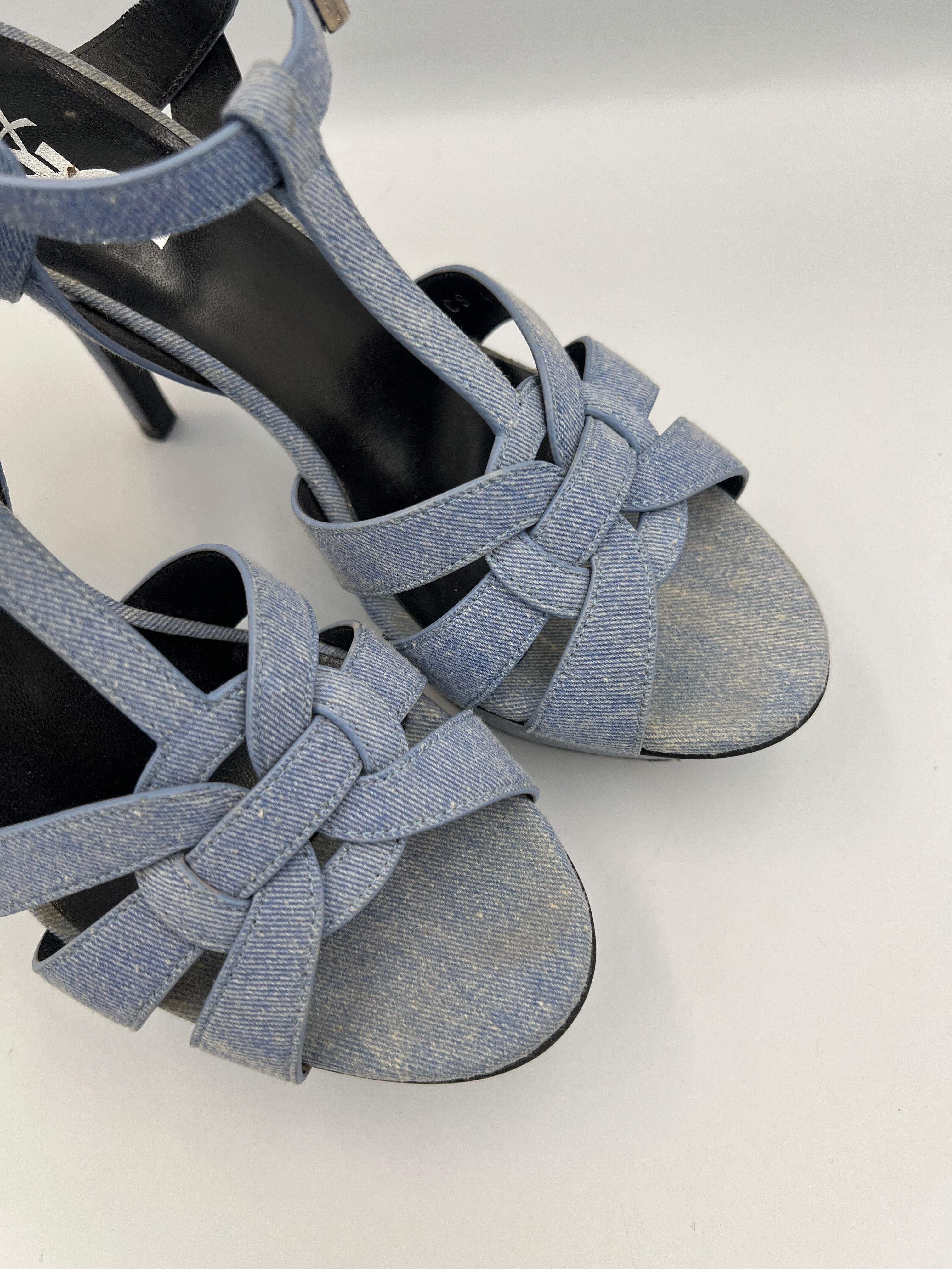 Tribute Denim Platform Sandals