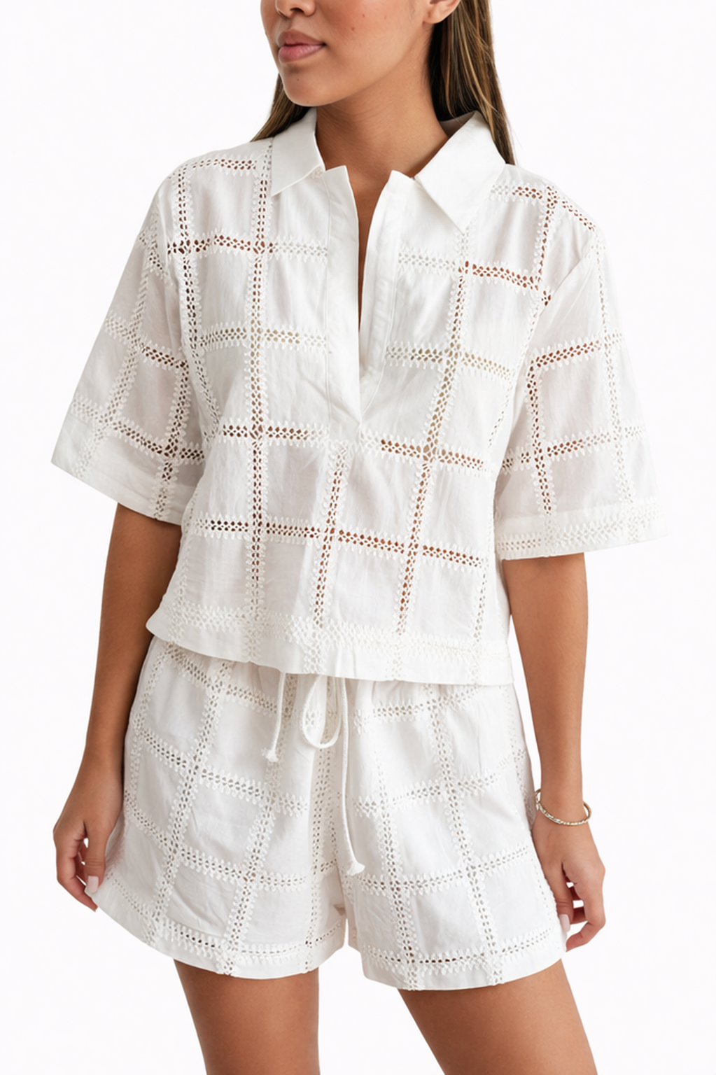 Short + Top Grid Pattern Set