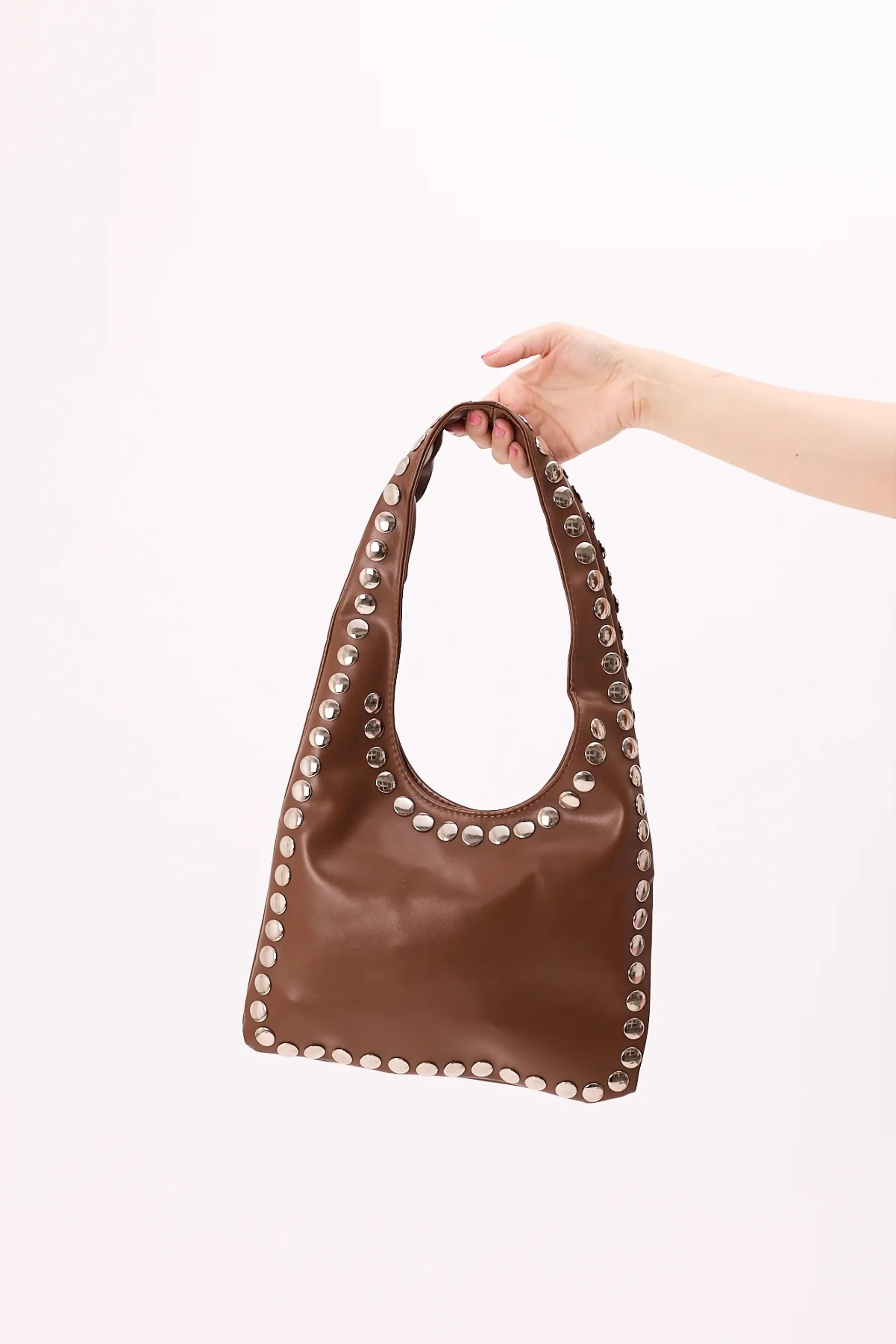 Studded Hobo Bag
