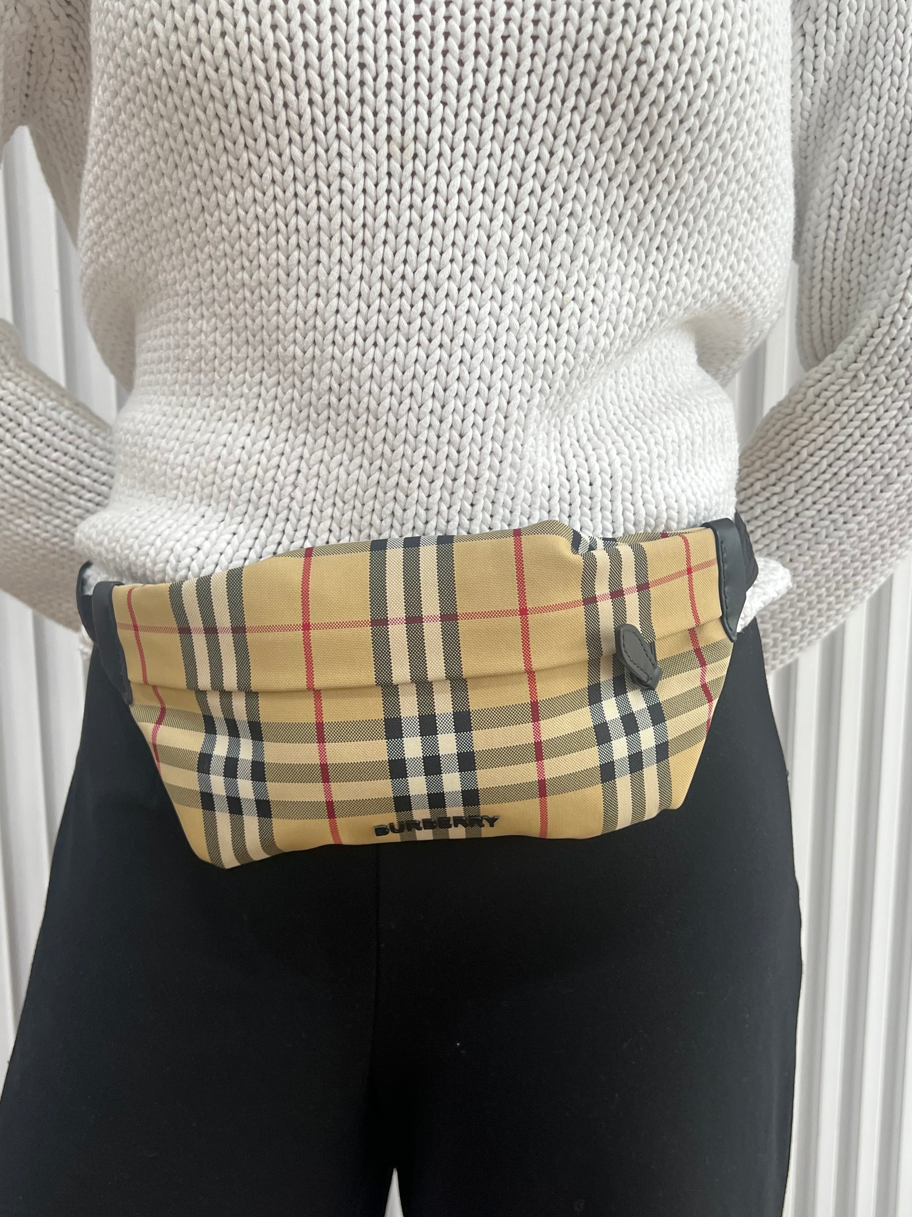 Stevie Checkered Belt Bag