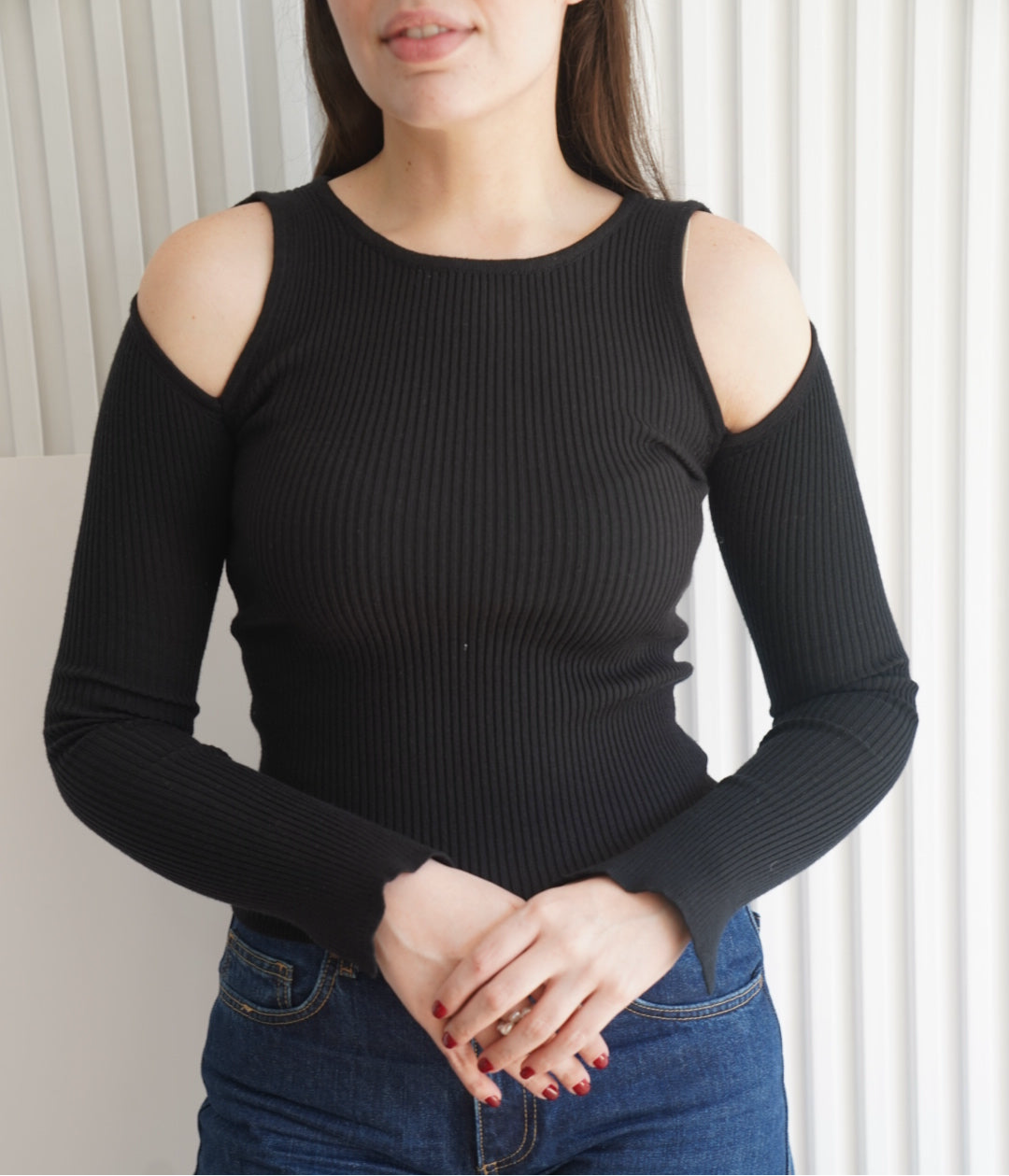 Cut Out Pullover Sweater