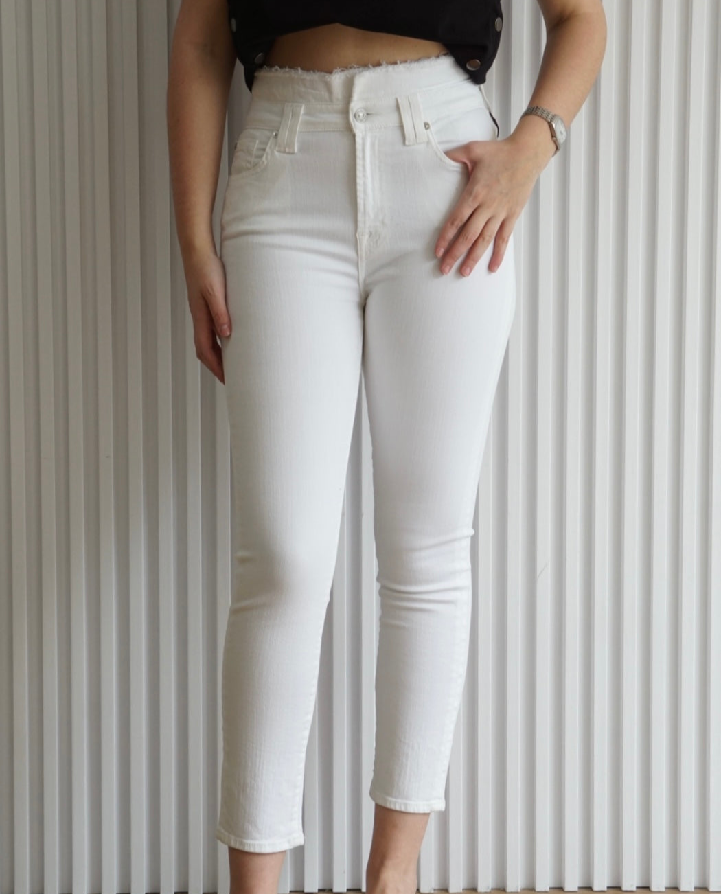 High-Rise Stretch Pants