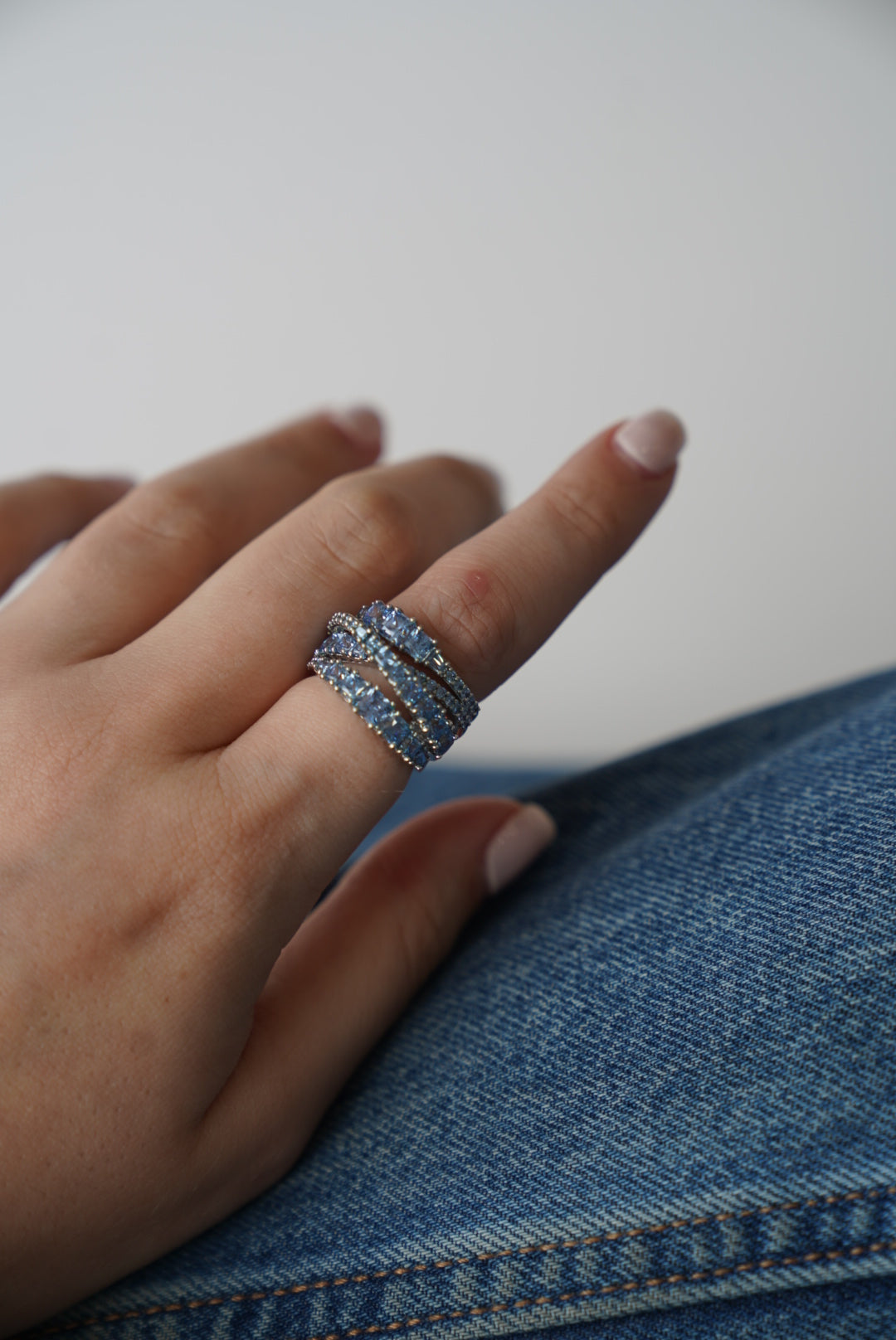 Twist Rhinestone Ring