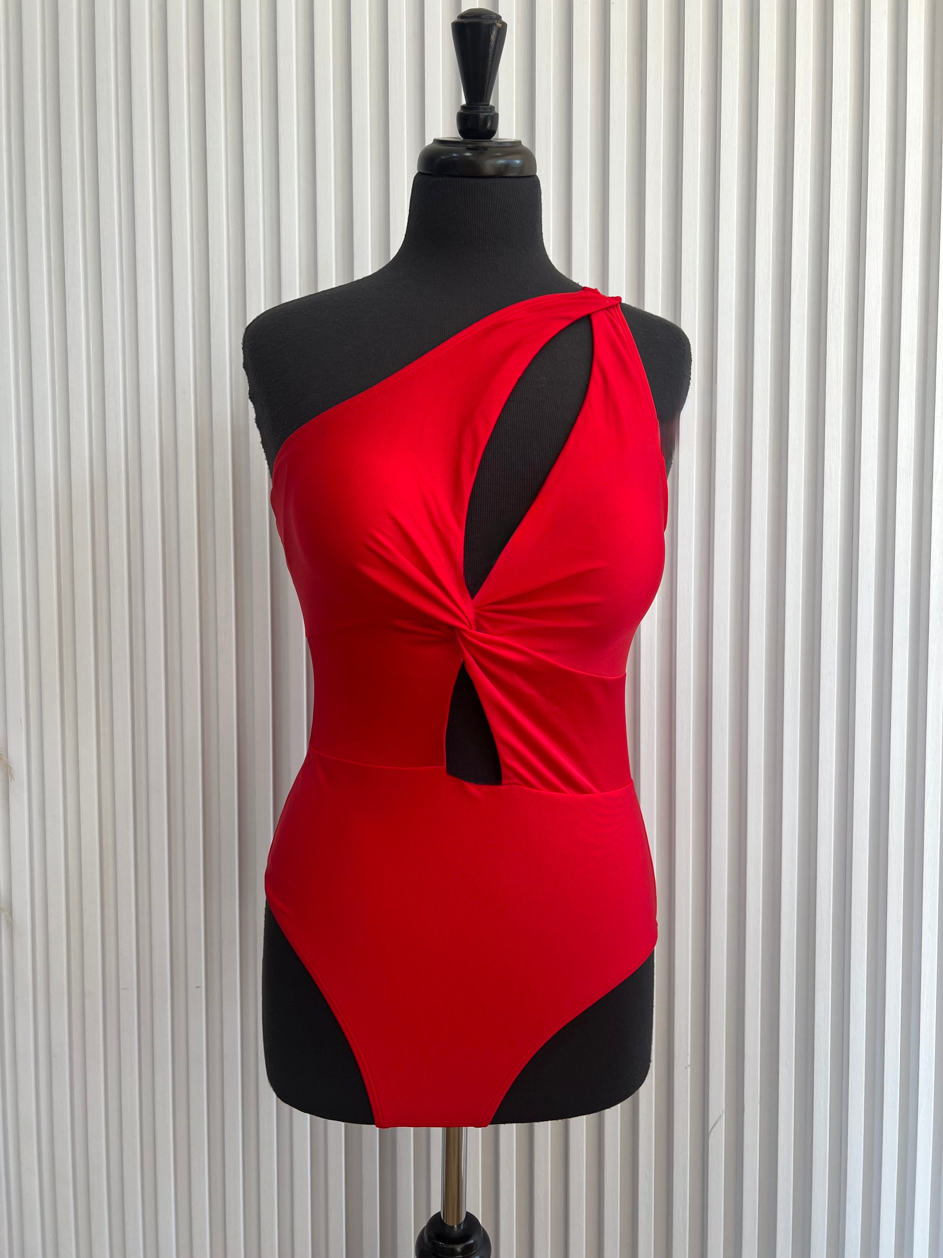 One Piece Knotted Swimsuit (L)