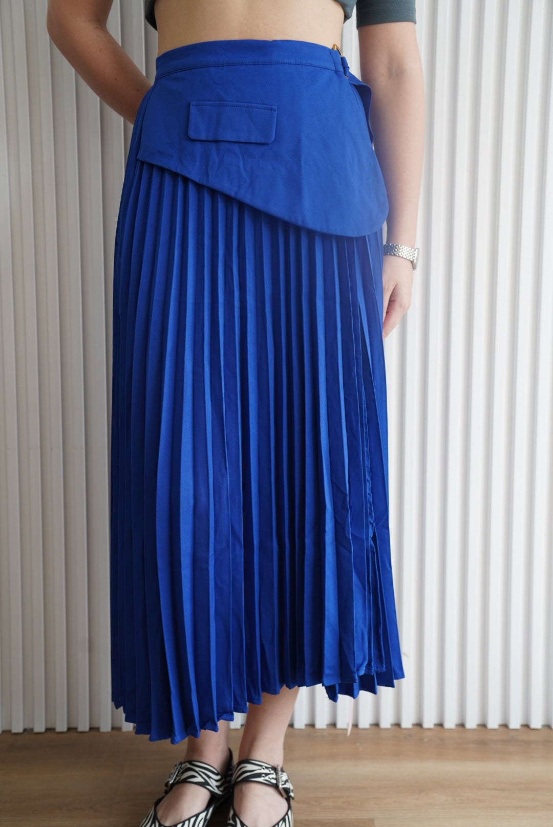 Asymetrical Pleated Skirt