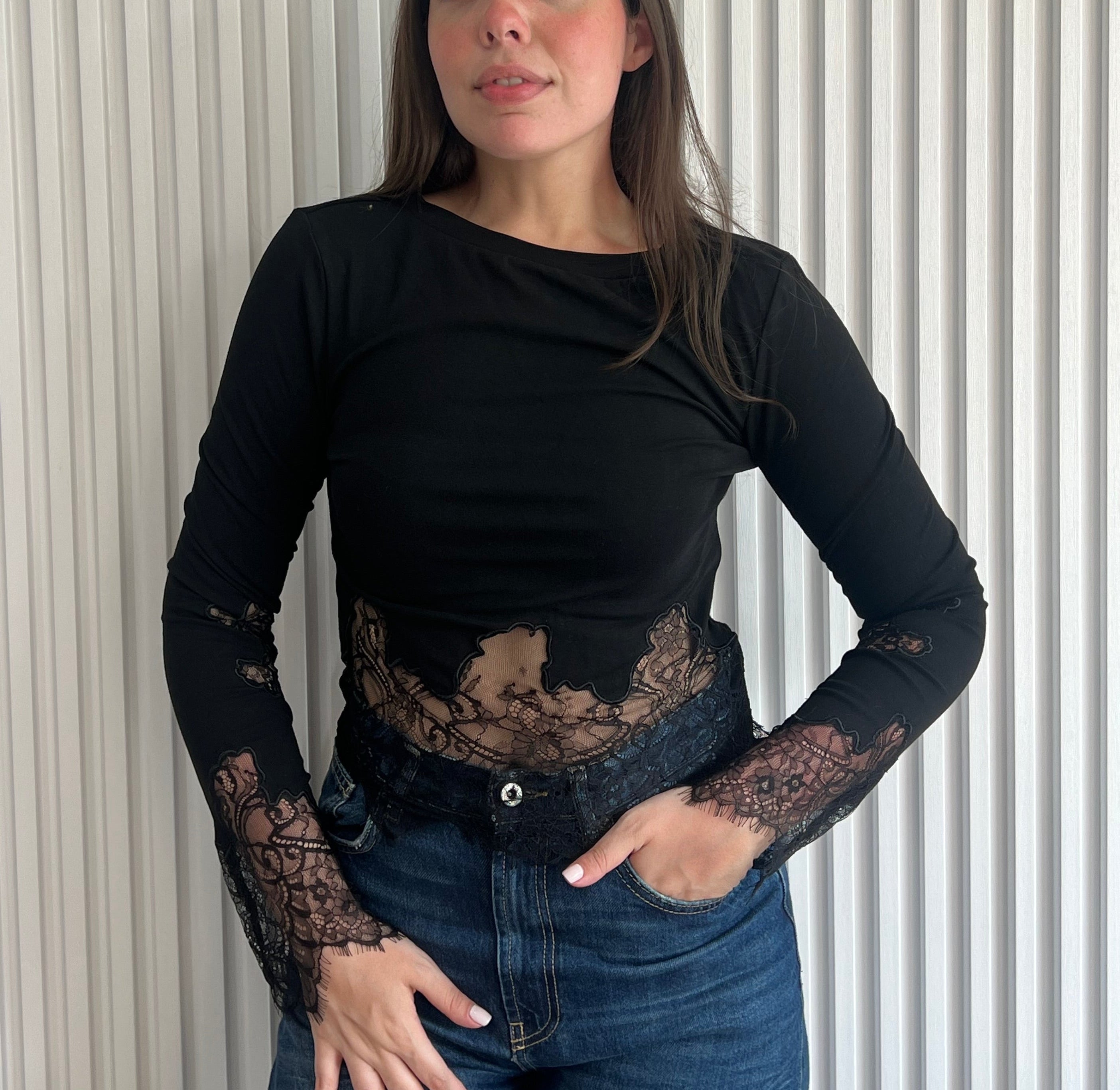 Lace Long Sleeve Top