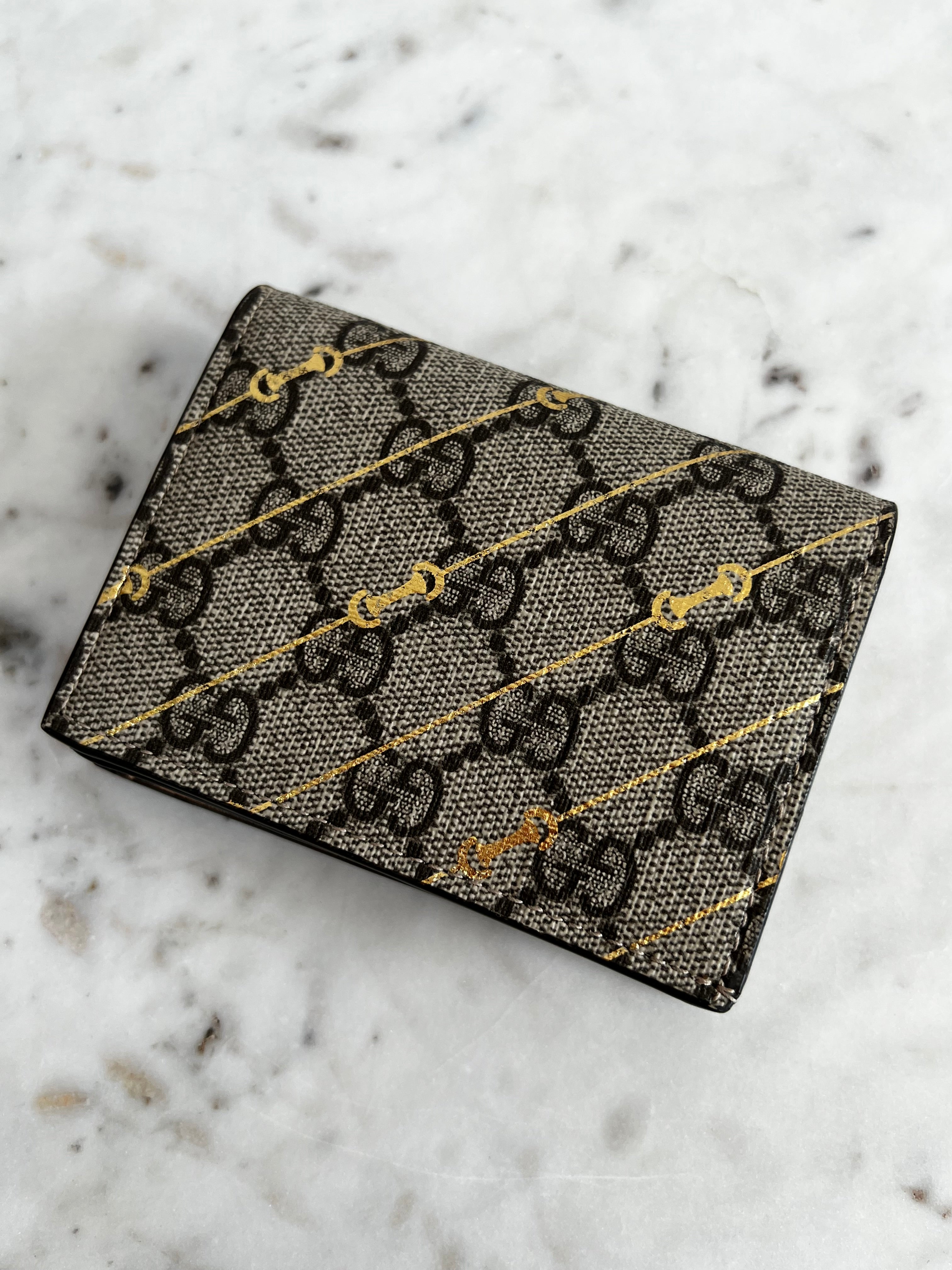 GG Supreme Bifold Mini Wallet