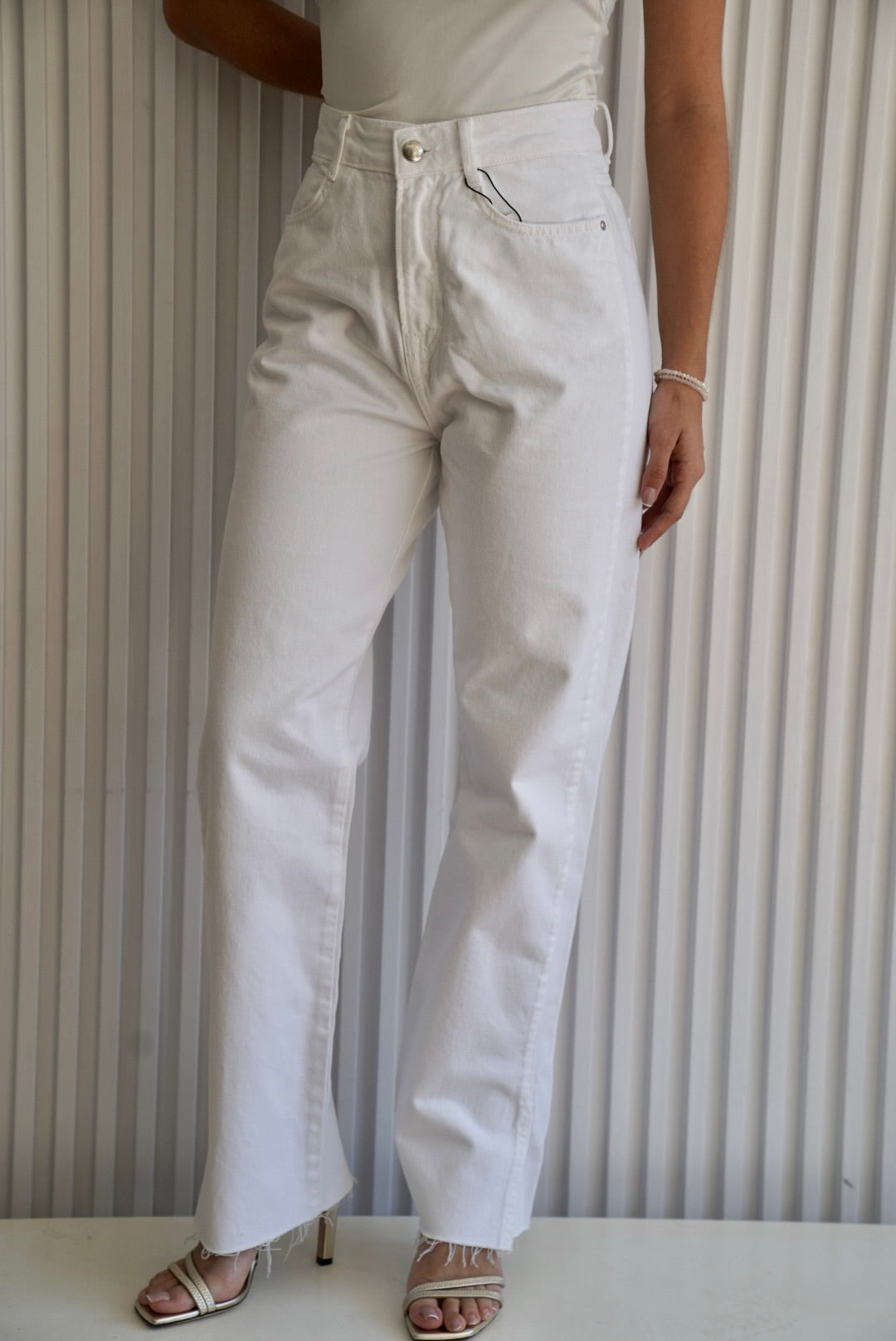 High Rise Straight Leg Jeans