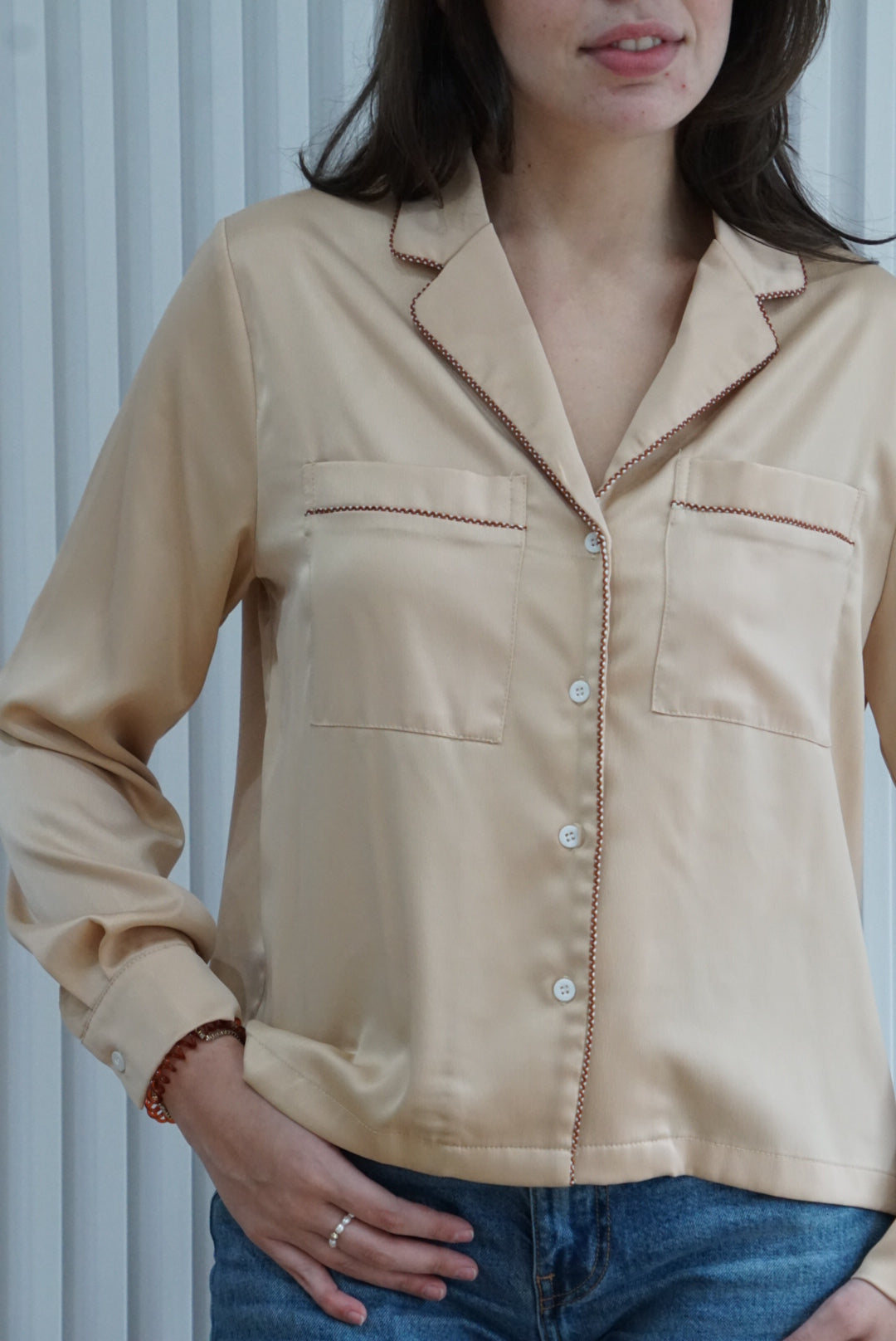 Satin Shirt Blouse