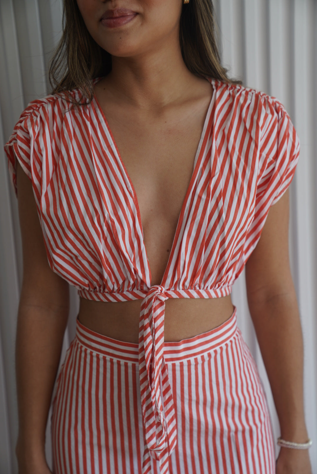 Stripe Top & Skirt Set