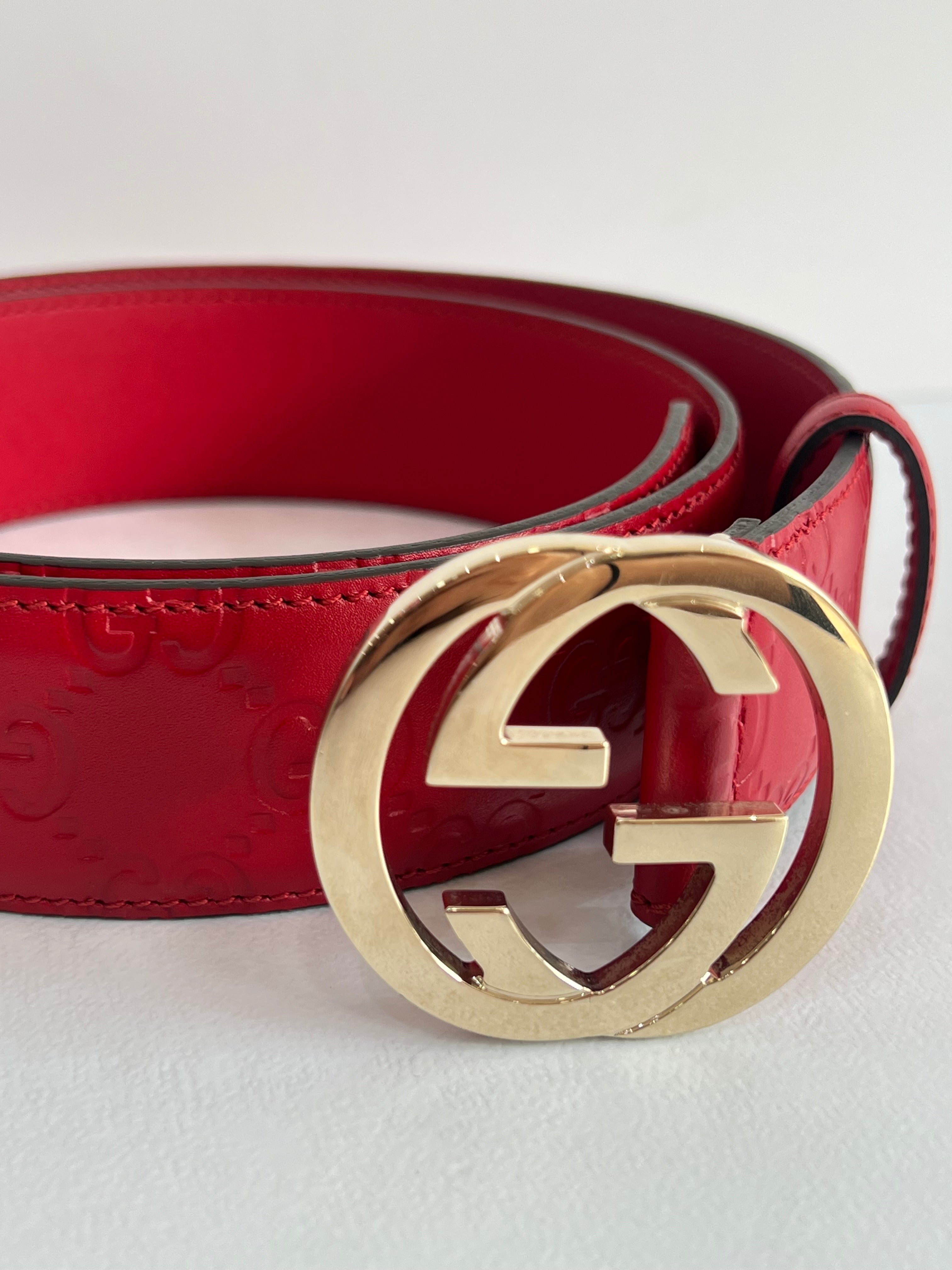 Monogram Red Belt