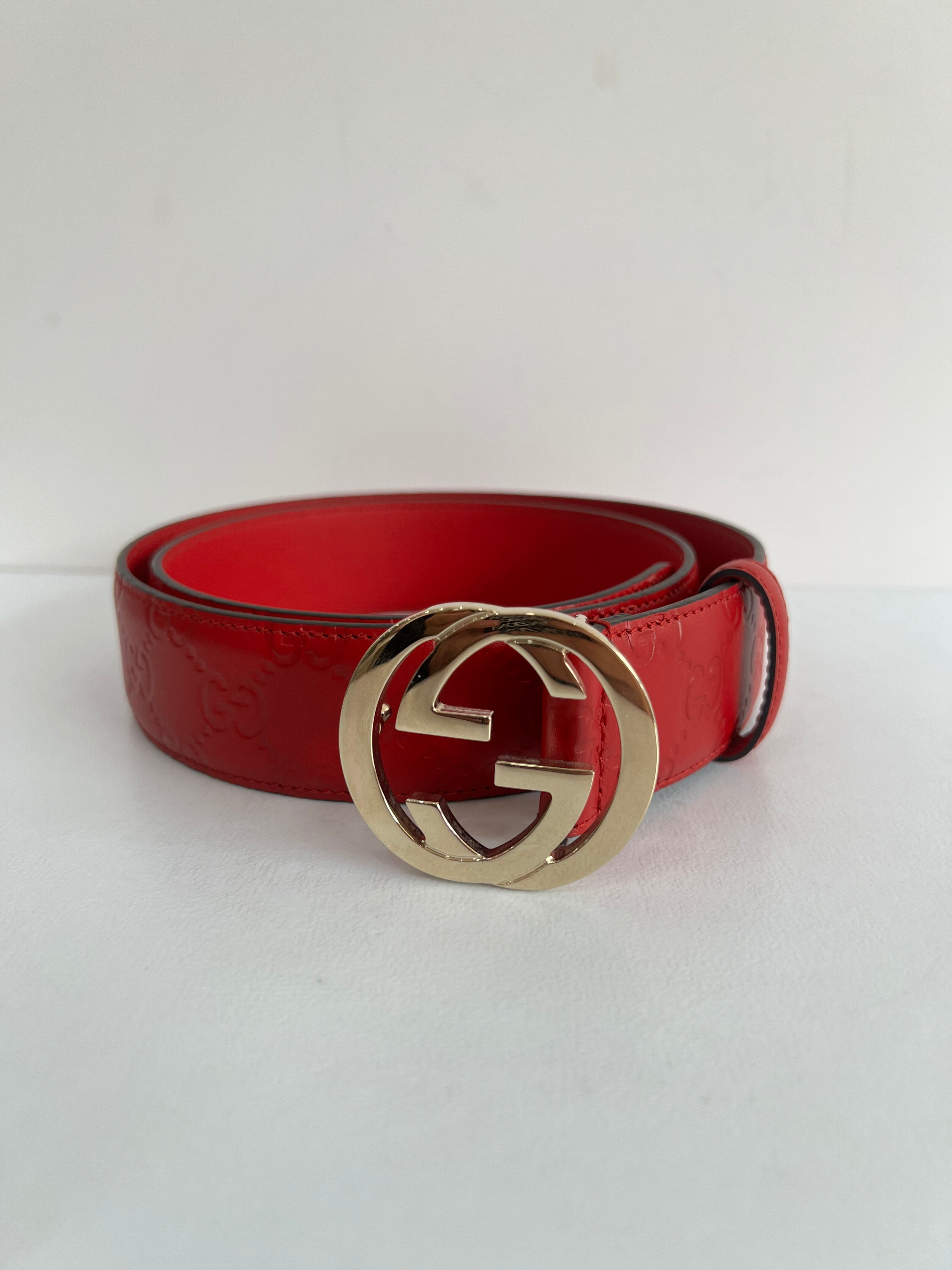 Monogram Red Belt