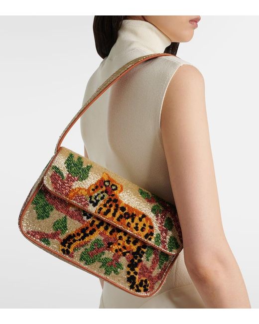 Tommy Jaguar Beaded Shoulder Bag