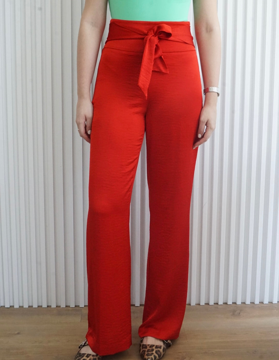 High Waist Wide Leg Trousers