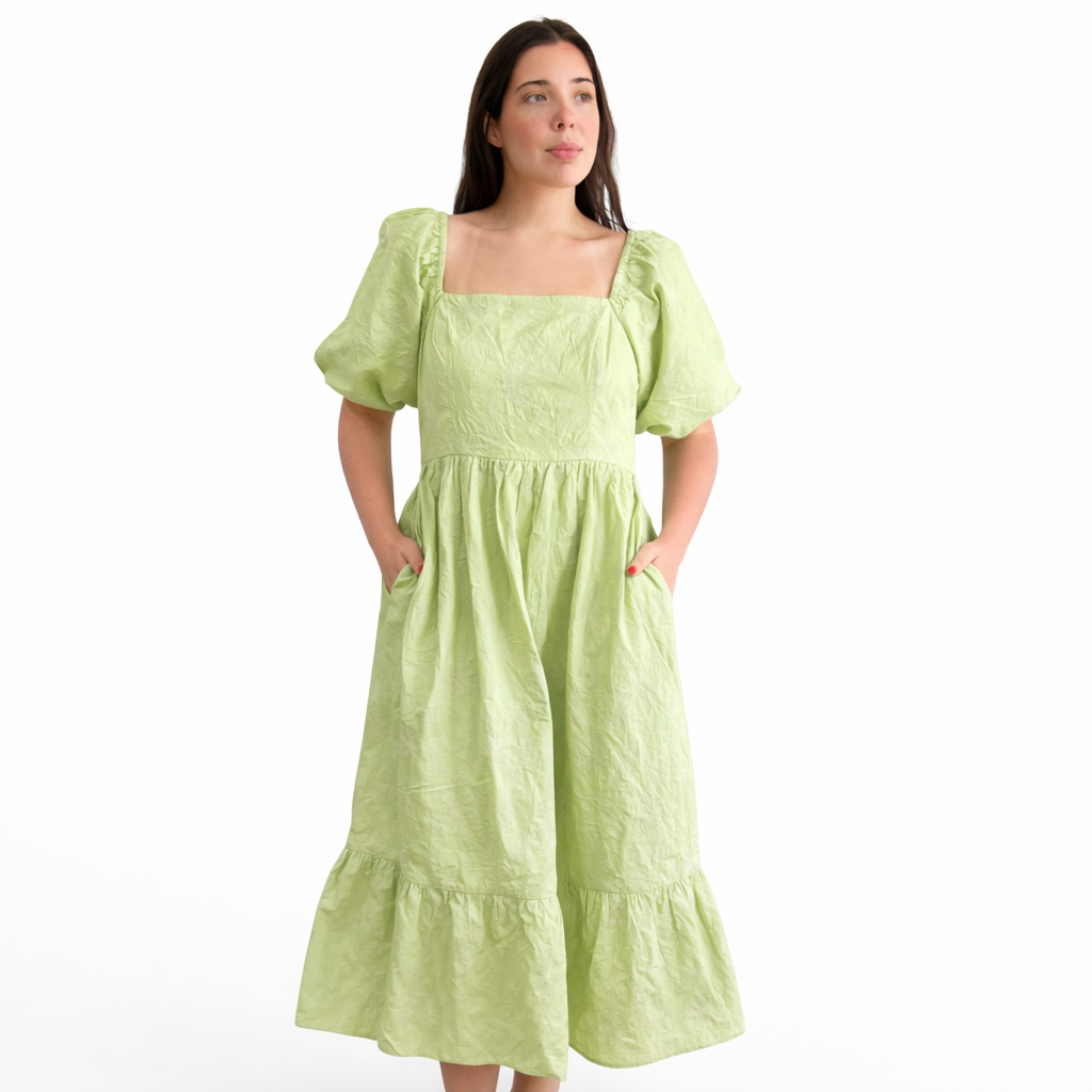 Puffy Sleeves Dress