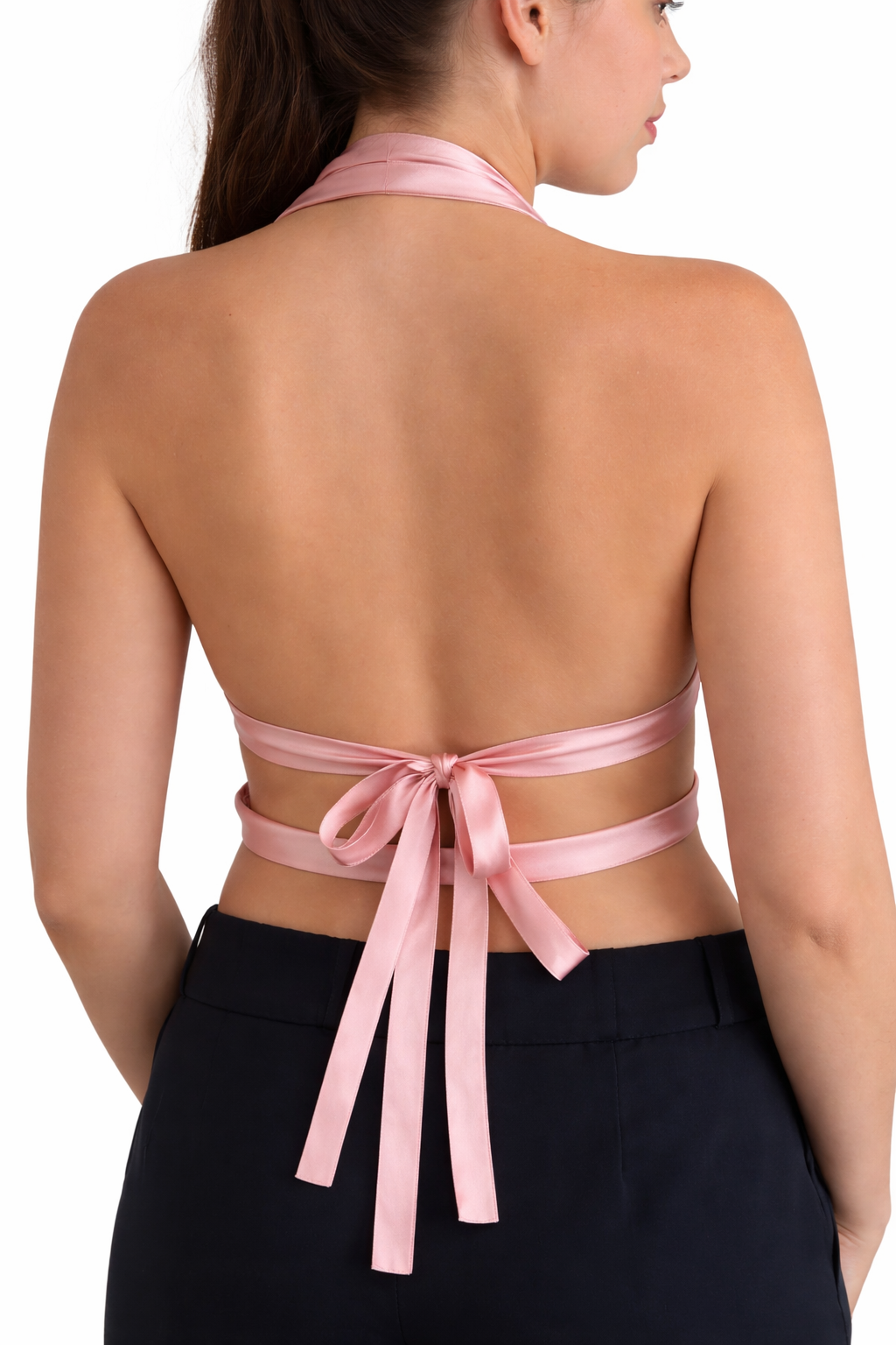 Halter Back Tie Top