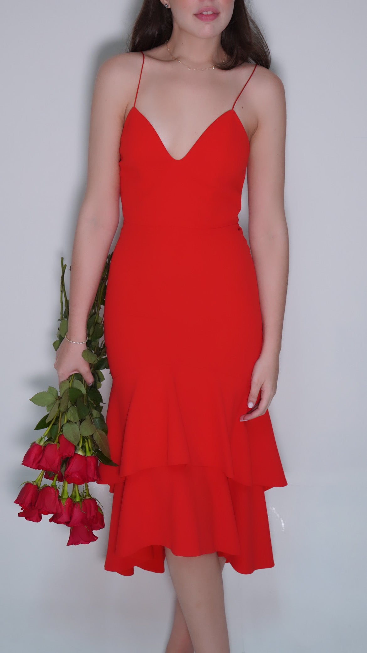 Red Midi Dress