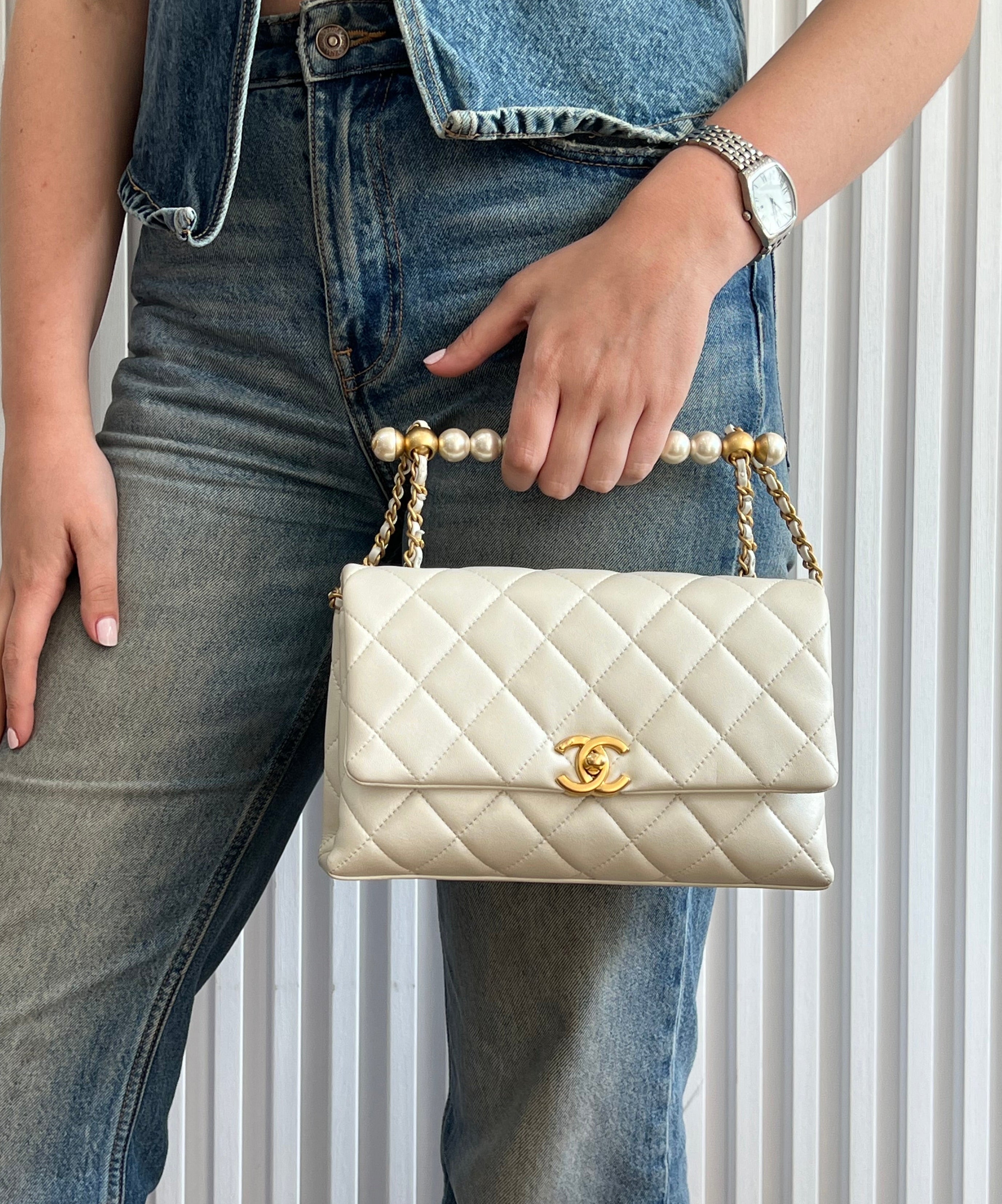 Small Quilted Flap Bag